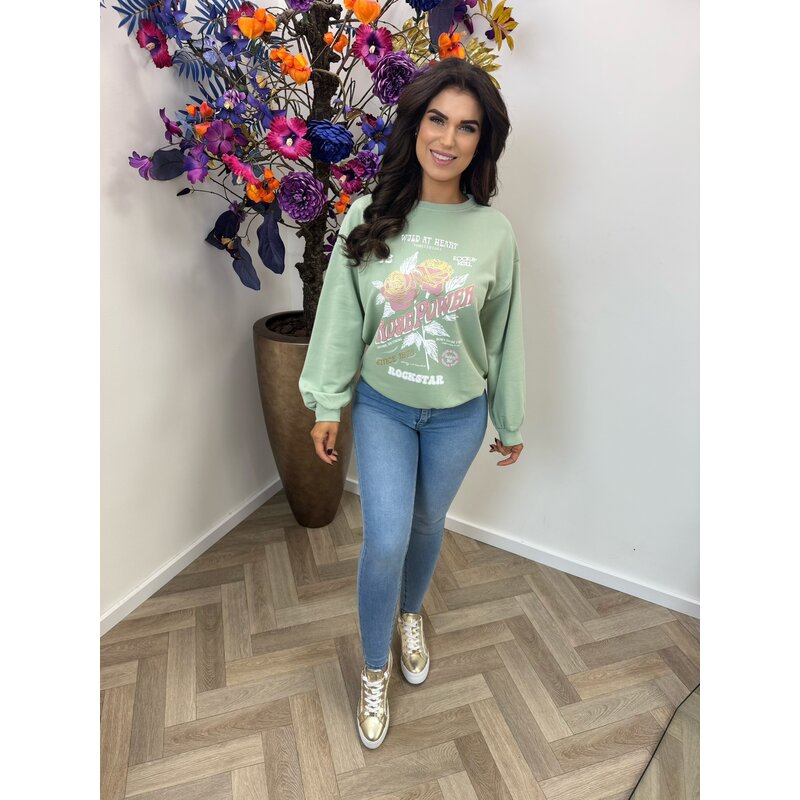 Sweater Rose Power 801754 Mint