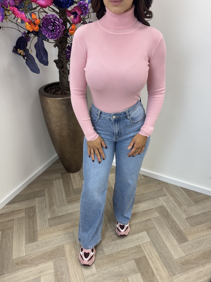 basic col top H-8658 Light Pink