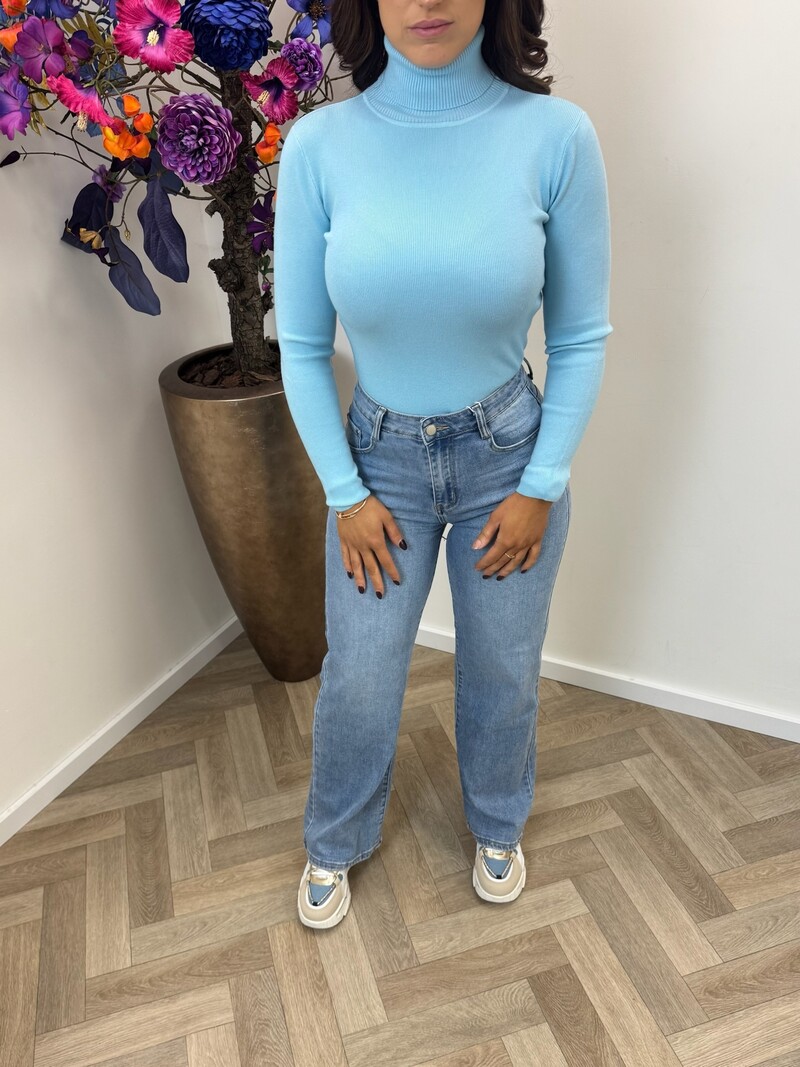 basic col top H-8658 Light Blue