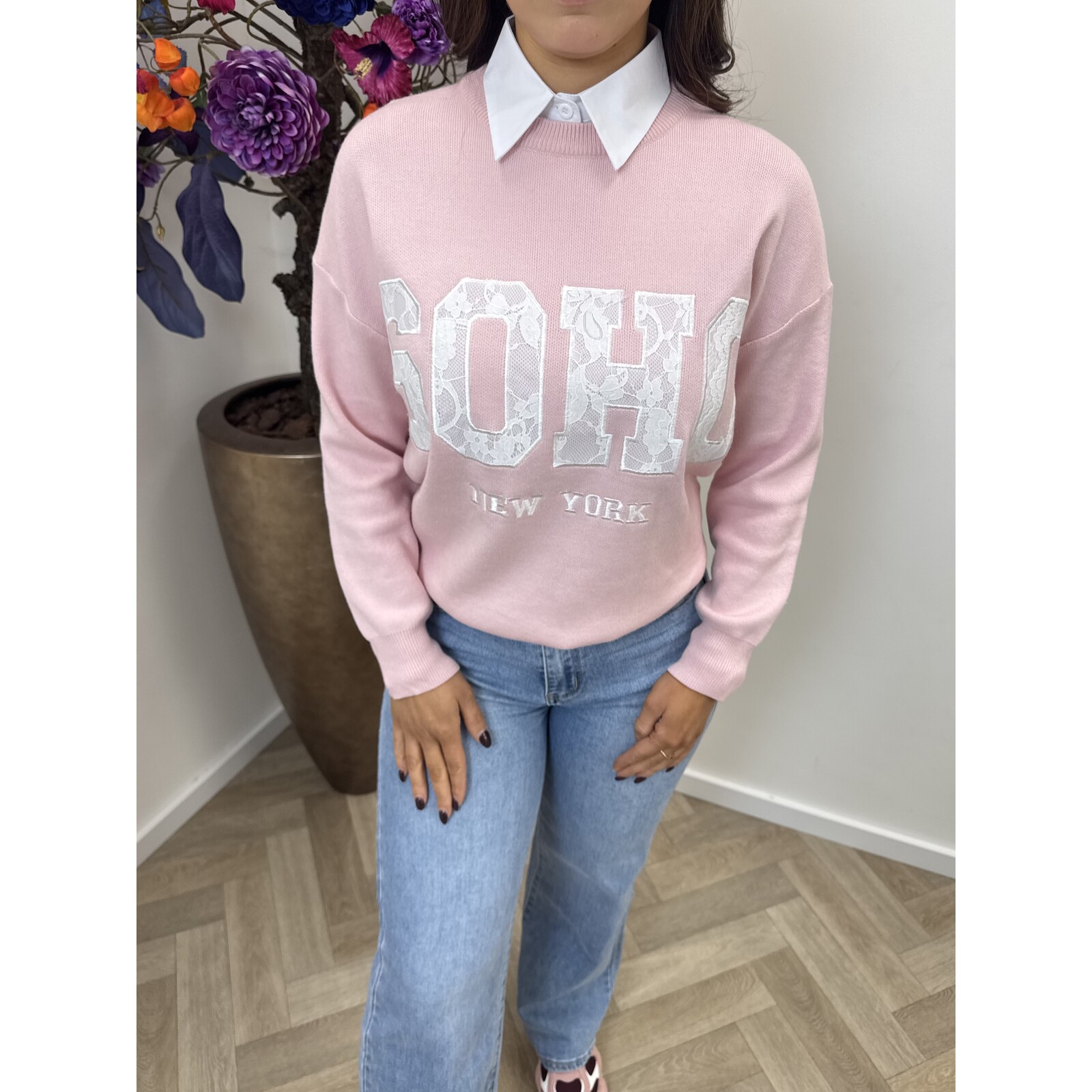 Trui Soho Lace M1056 Light Pink