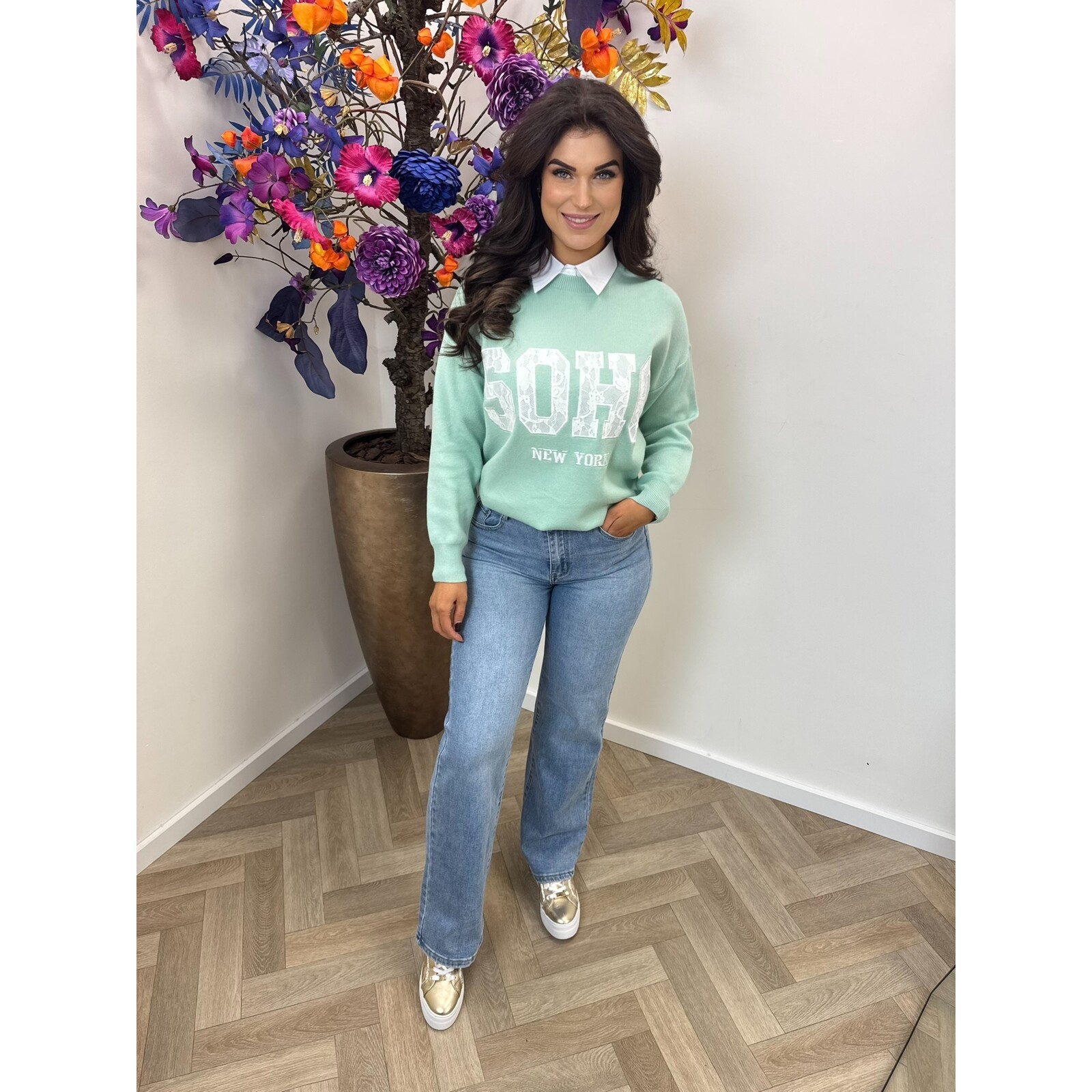 Trui Soho Lace M1056 Mint