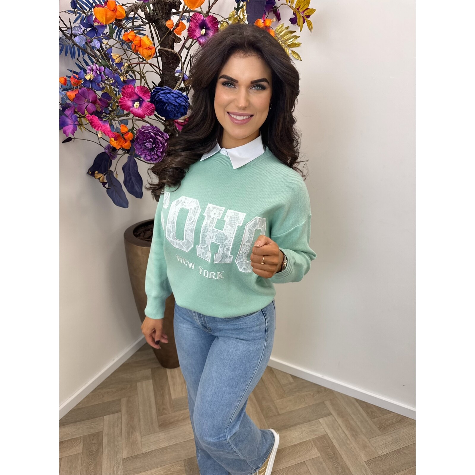 Trui Soho Lace M1056 Mint