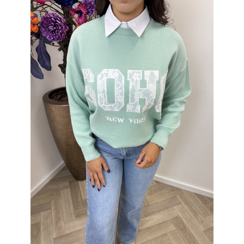 Trui Soho Lace M1056 Mint