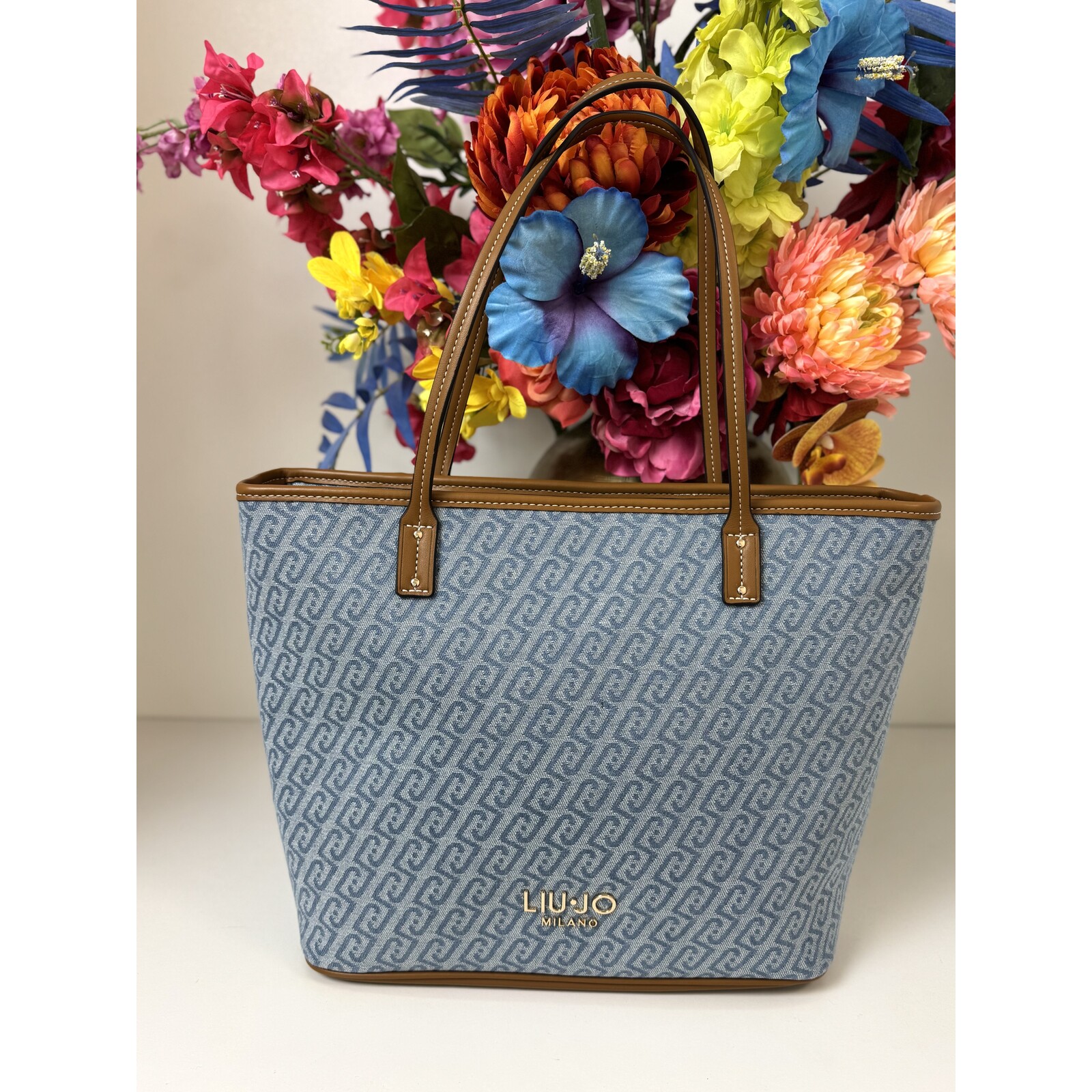 Liu-Jo Tote Bag Evrim Denim Logo 1070 Liu Jo