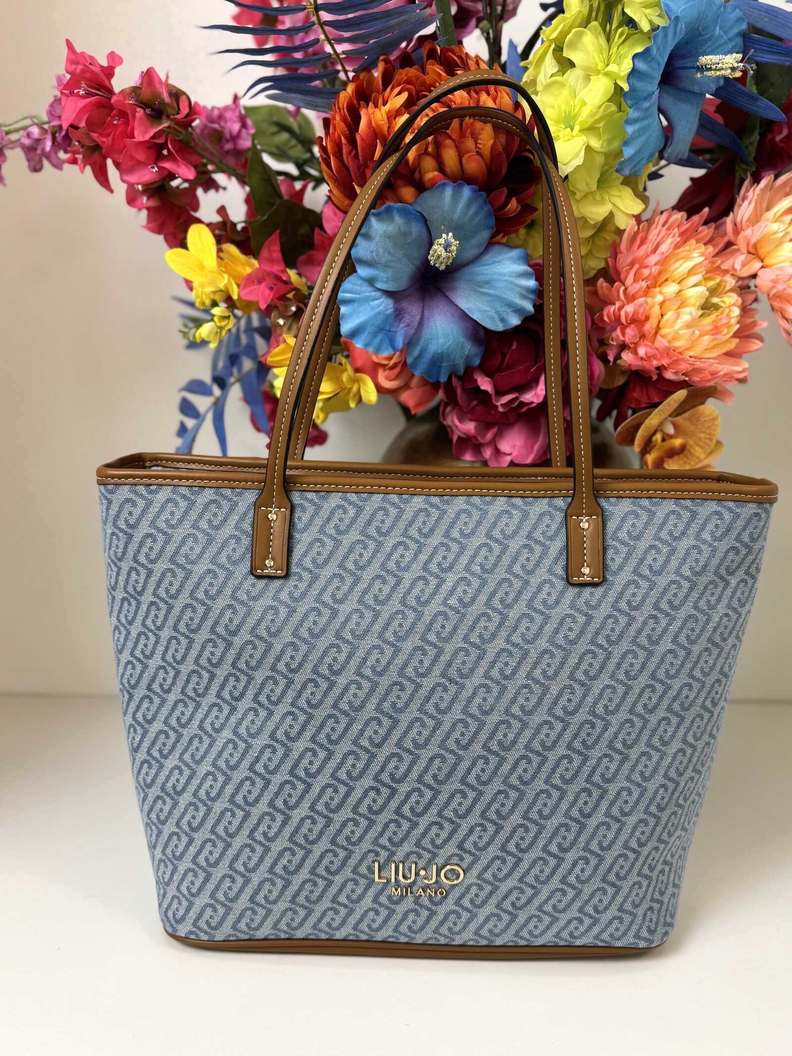 Liu-Jo Tote Bag Evrim Denim Logo 1070 Liu Jo