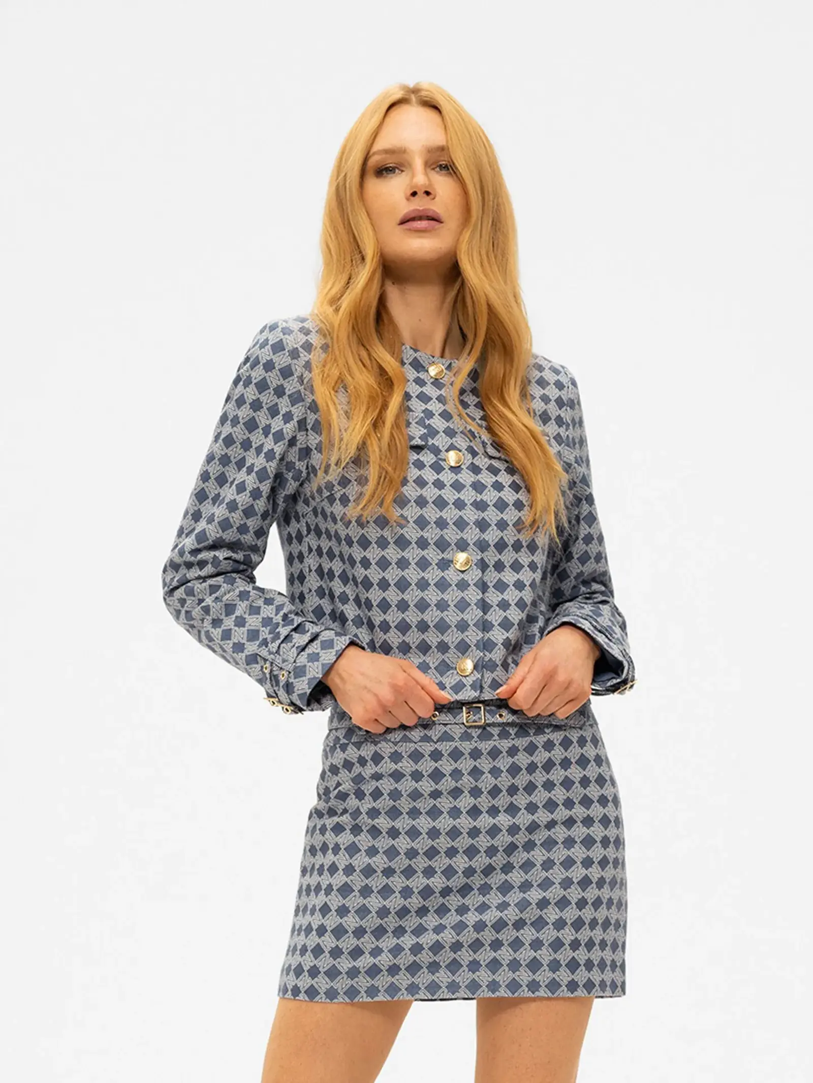 Nikkie Skirt Parole Misty Denim Blue Nikkie