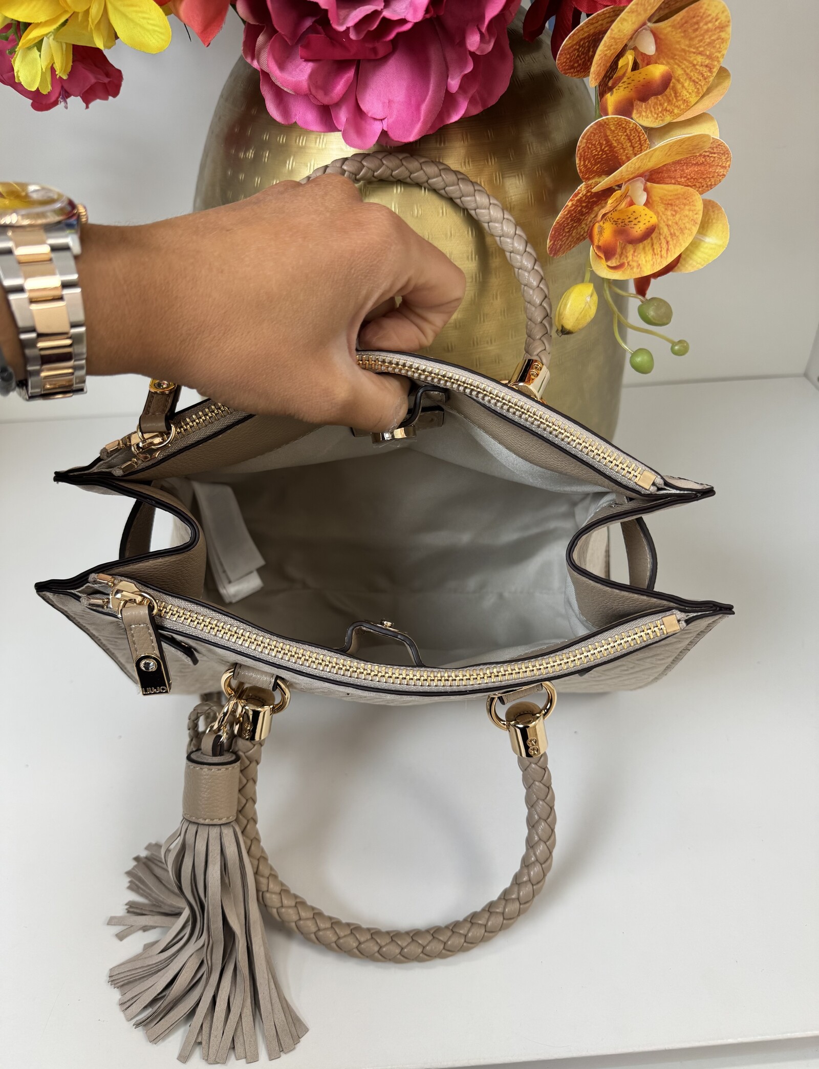 Liu-Jo Satchel Bag Manh Neutro 1065 Liu Jo