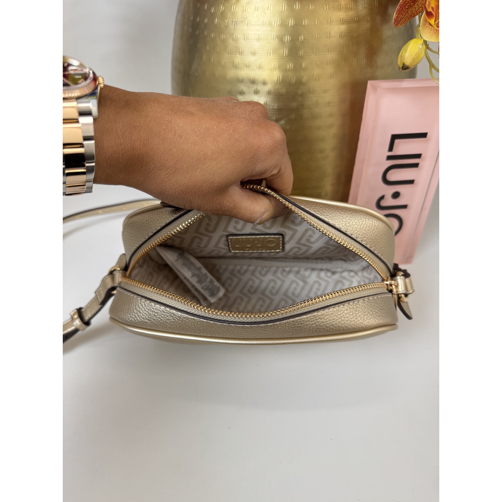 Liu-Jo Camera Bag Evrim Light Gold 1062 Liu Jo