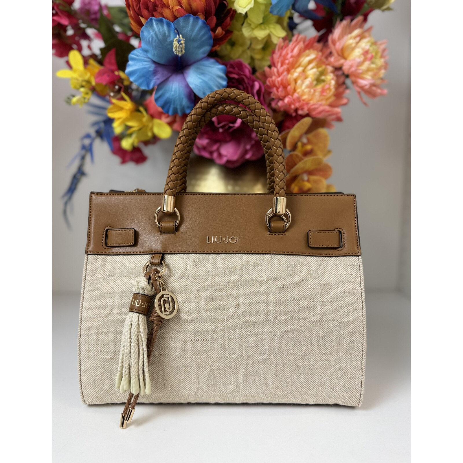Liu-Jo Tote bag Manh Logo Naturale 1071 Liu Jo