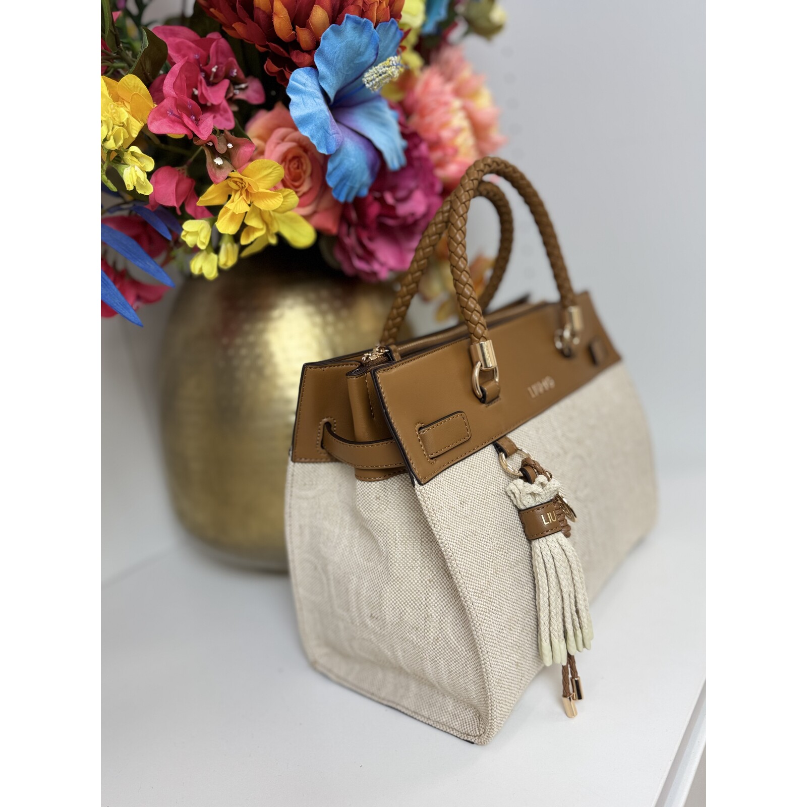 Liu-Jo Tote bag Manh Logo Naturale 1071 Liu Jo