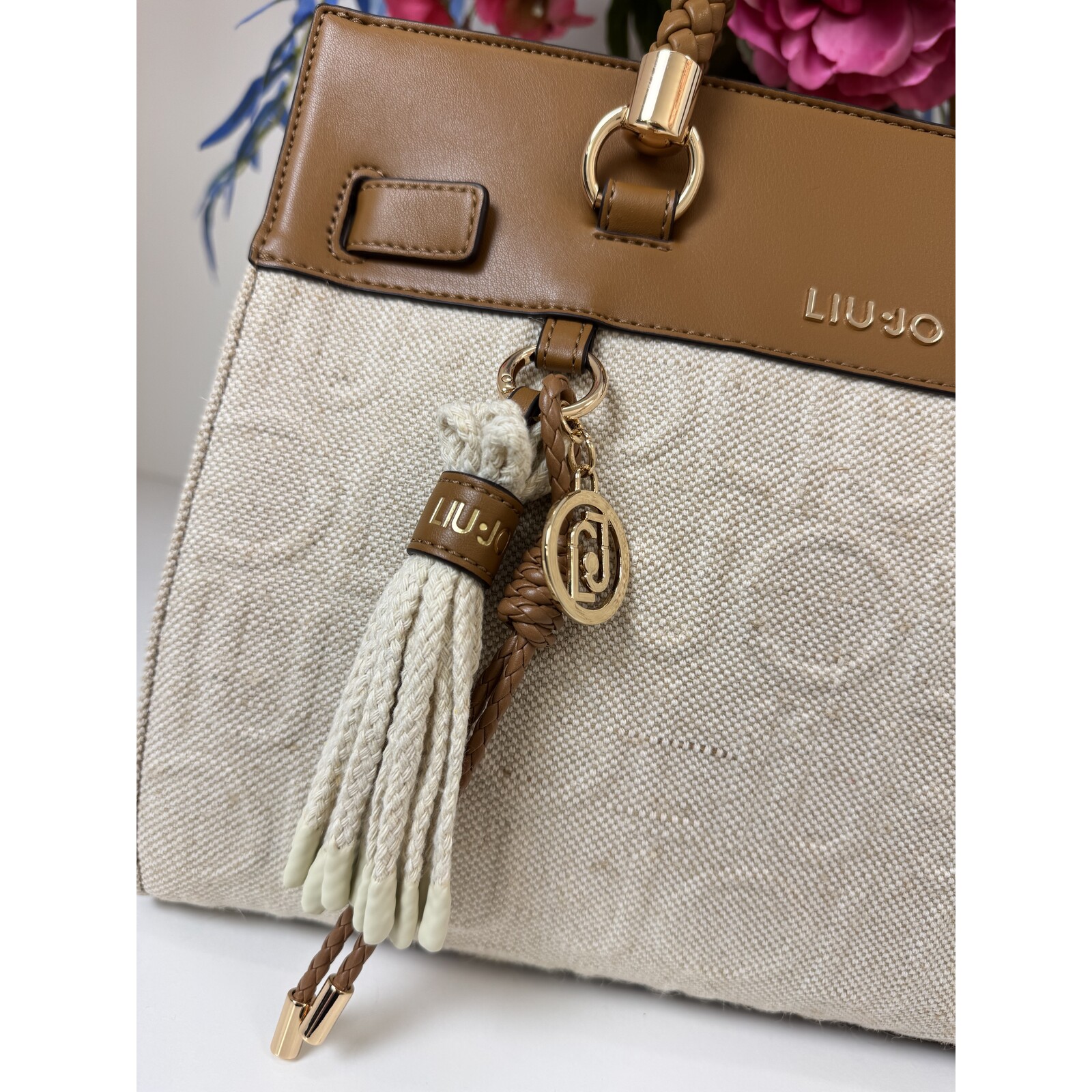 Liu-Jo Tote bag Manh Logo Naturale 1071 Liu Jo