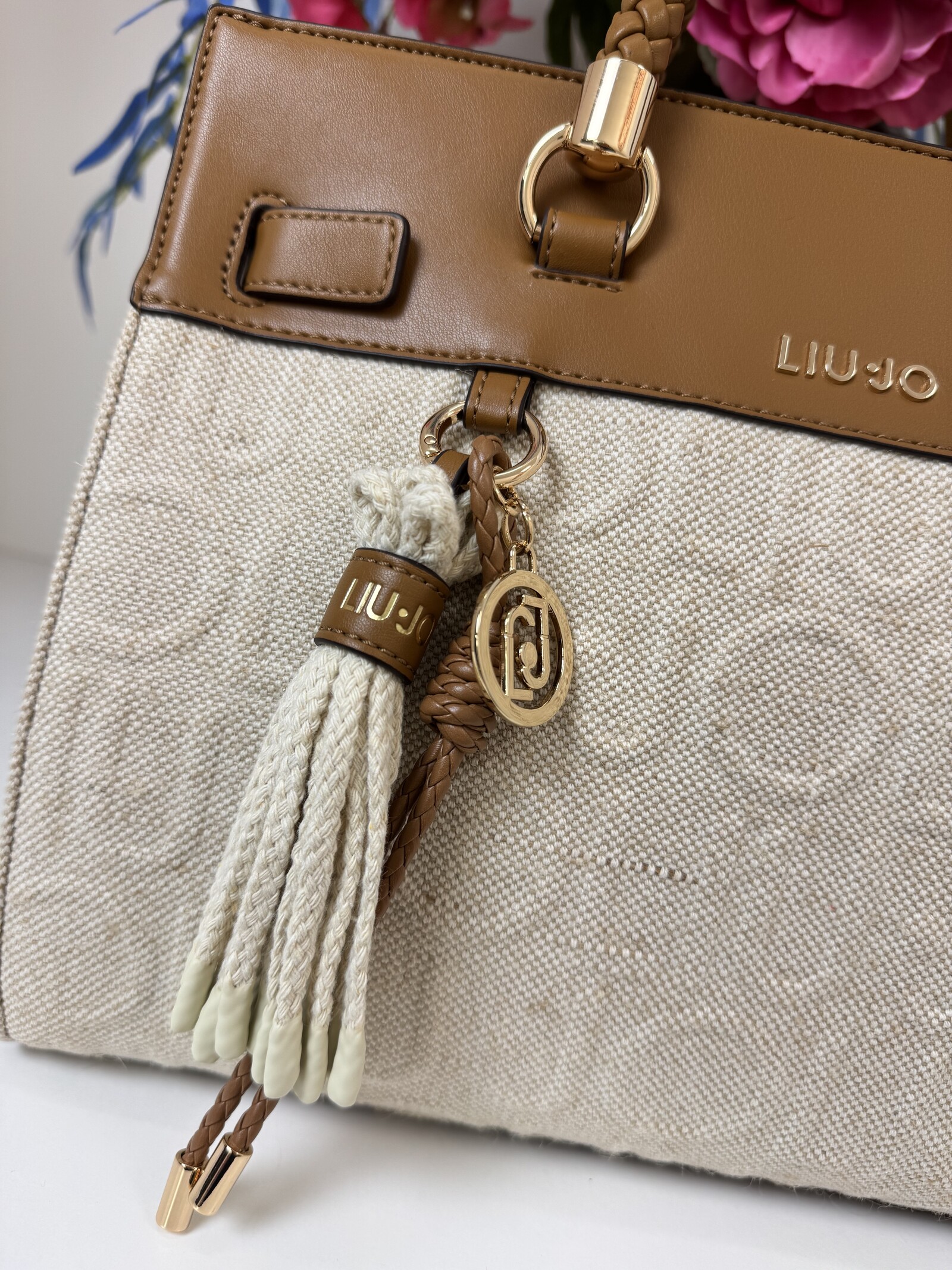 Liu-Jo Tote bag Manh Logo Naturale 1071 Liu Jo