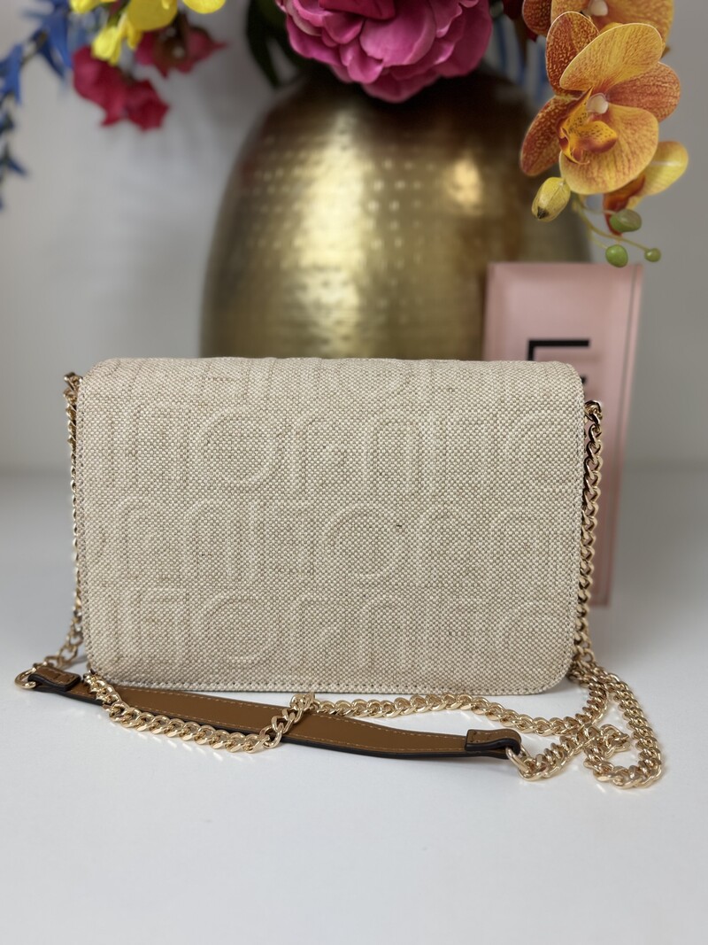 Crossbody bag Mahn Logo Naturale 1063 Liu Jo