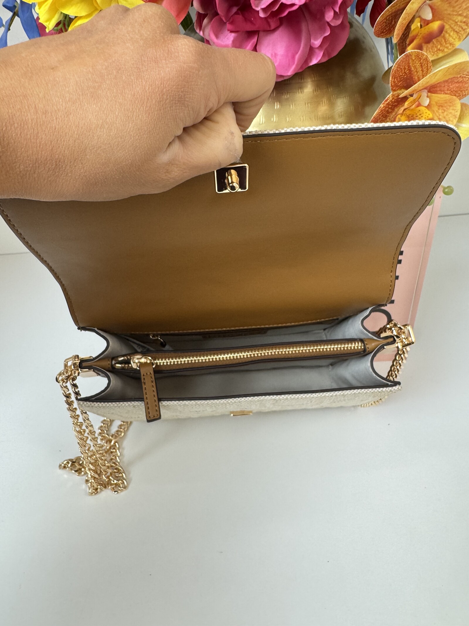 Liu-Jo Crossbody bag Mahn Logo Naturale 1063 Liu Jo