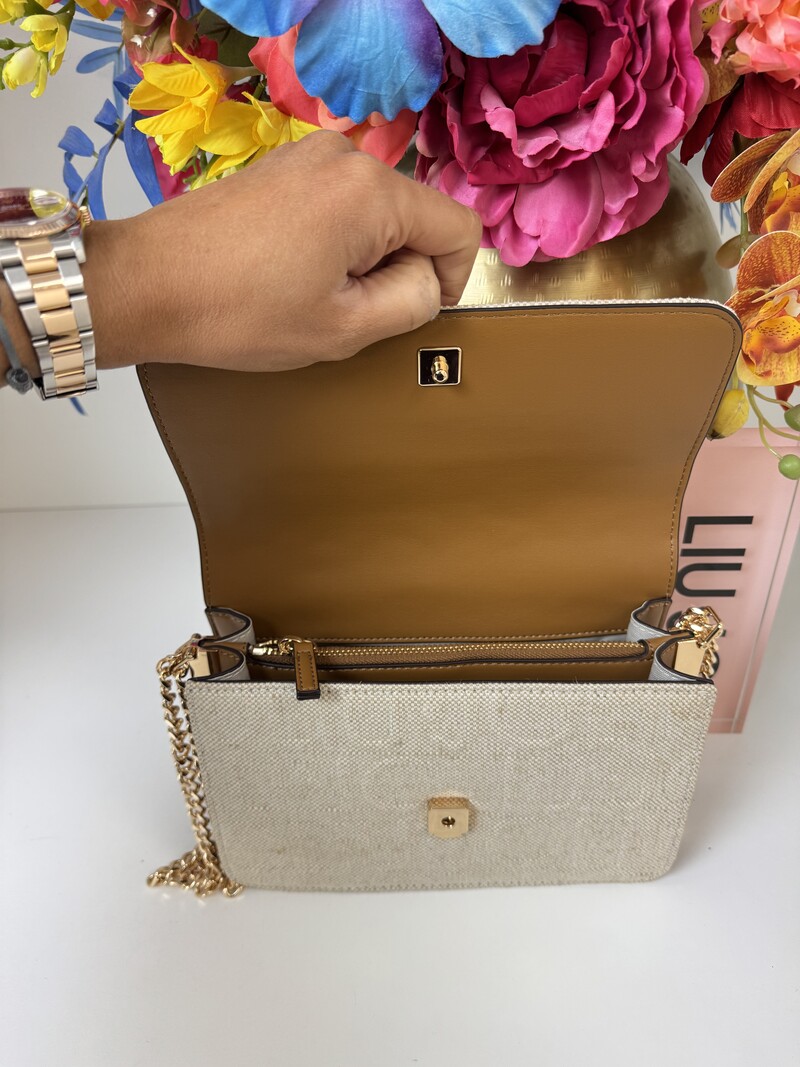 Crossbody bag Mahn Logo Naturale 1063 Liu Jo