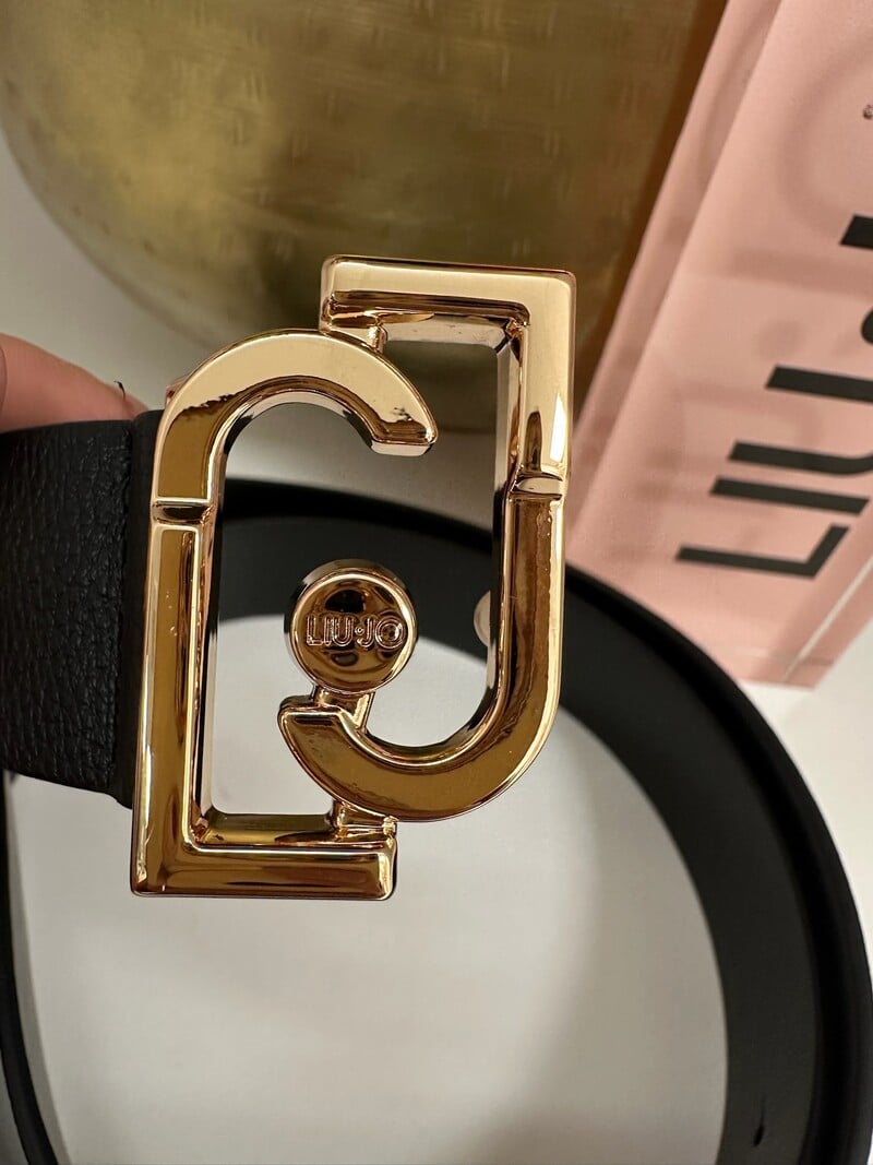 Belt LJ Logo Black 1076 Liu Jo