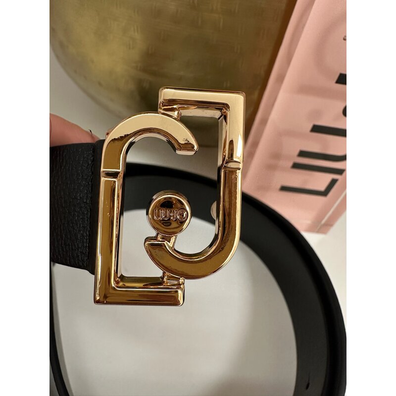 Belt LJ Logo Black 1076 Liu Jo