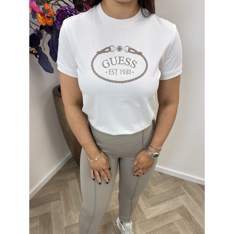 T-Shirt Rosalba Off White 991 Guess