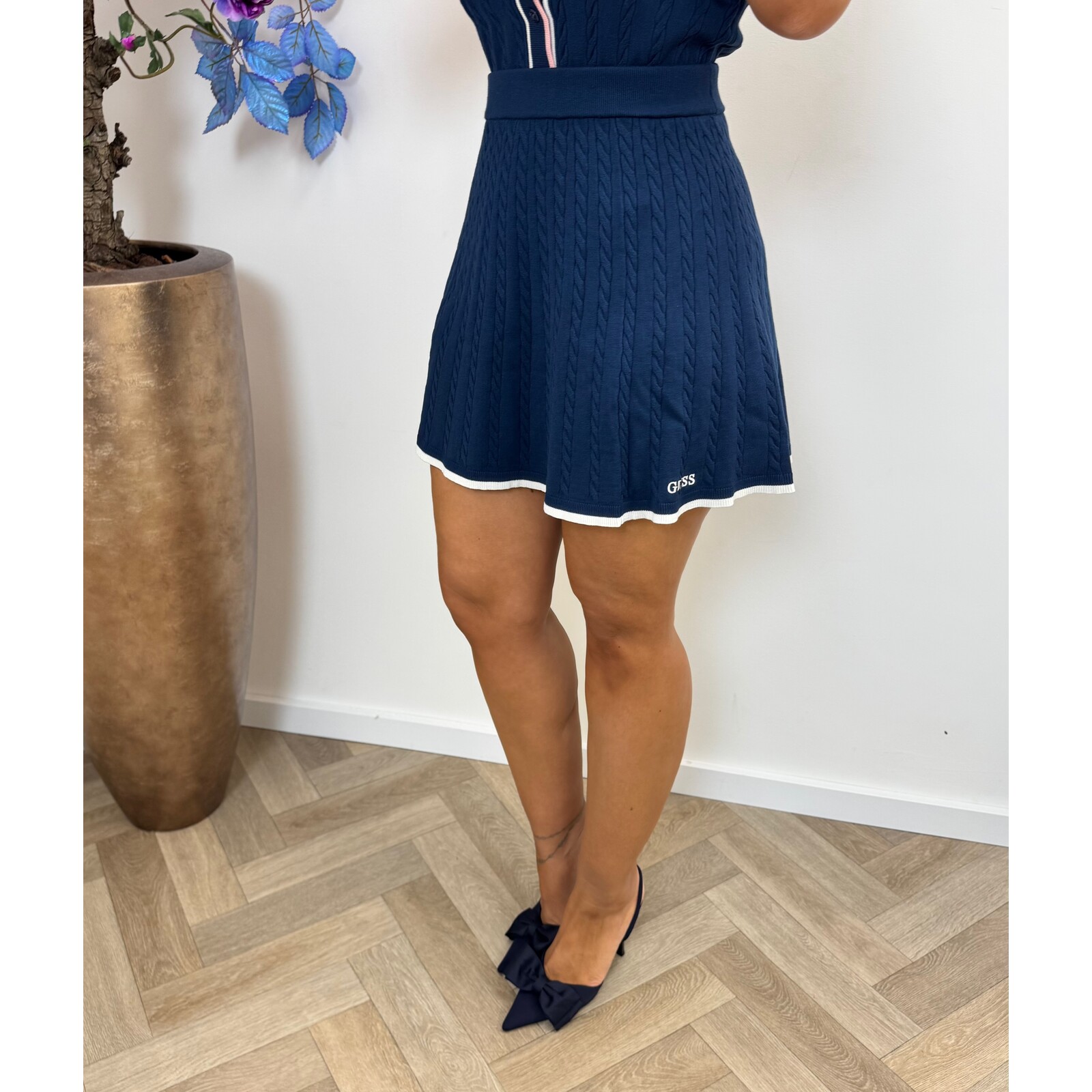 Guess Skirt Shari Silk Blue 1052 Guess