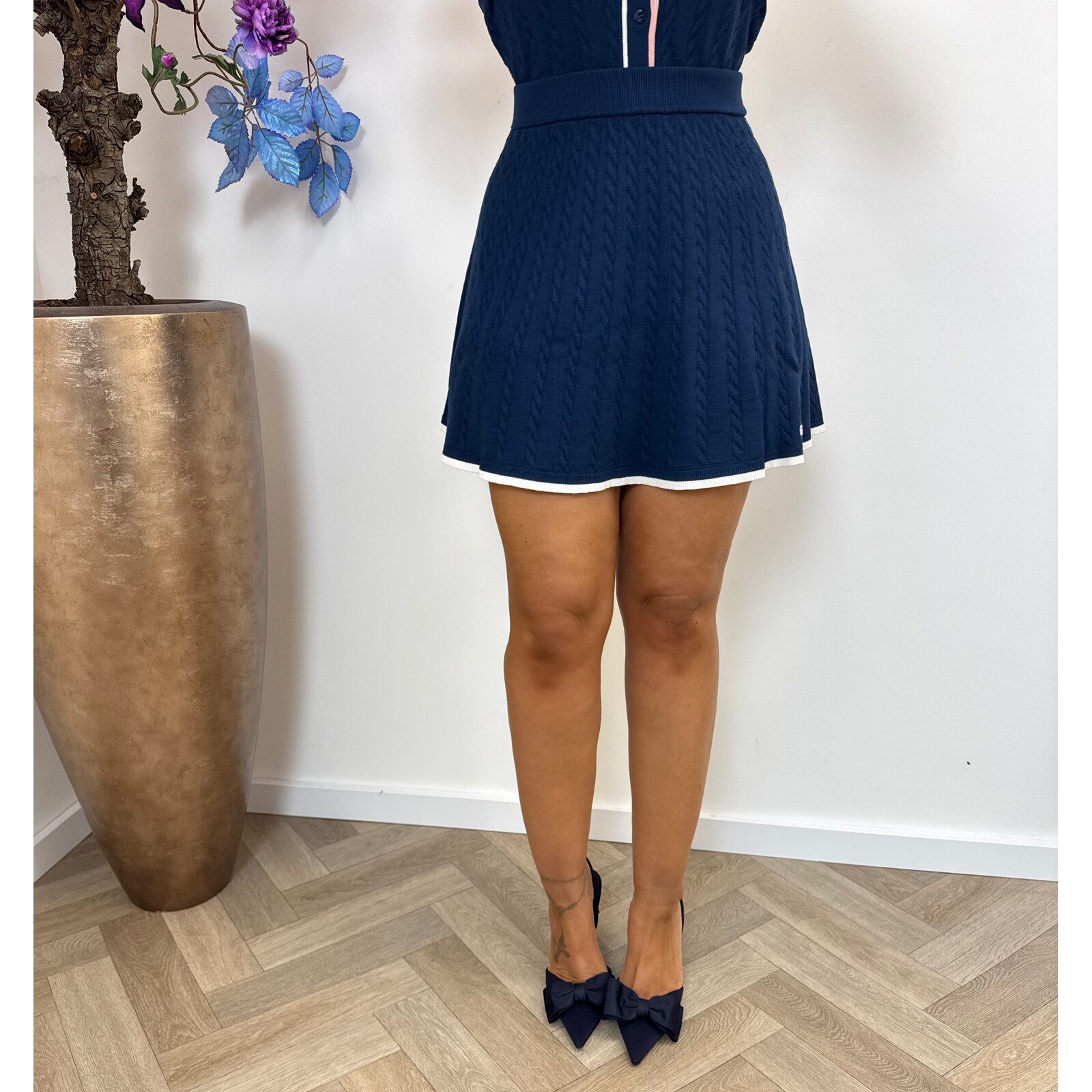 Guess Skirt Shari Silk Blue 1052 Guess