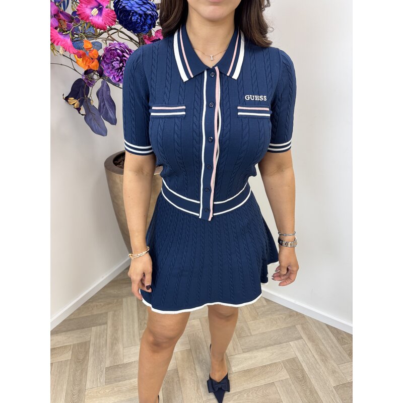 Polo Cardi Shari Silk Blue 1053 Guess