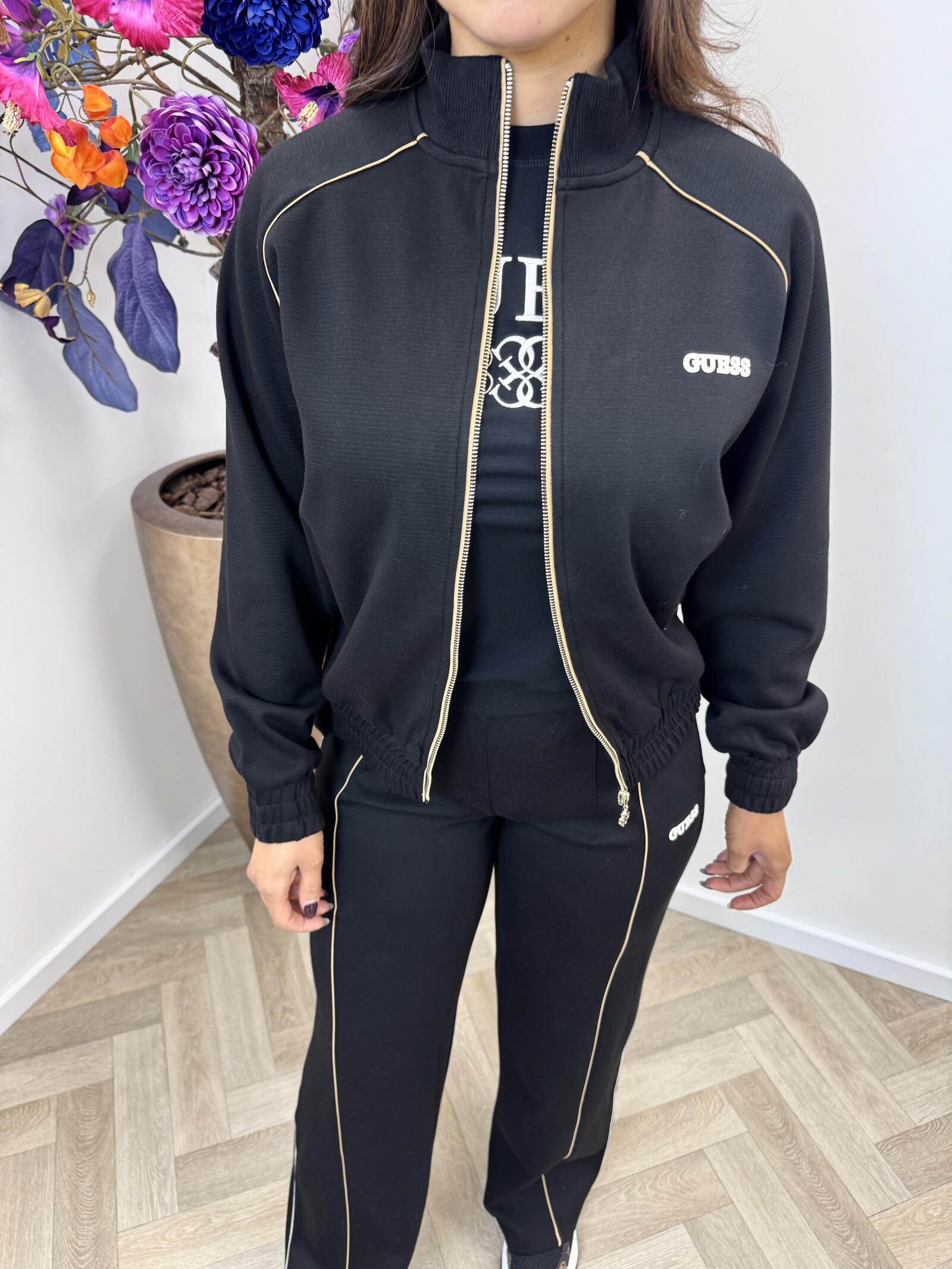 Guess Full Zip Jacket Georgia Black 1054 Guess