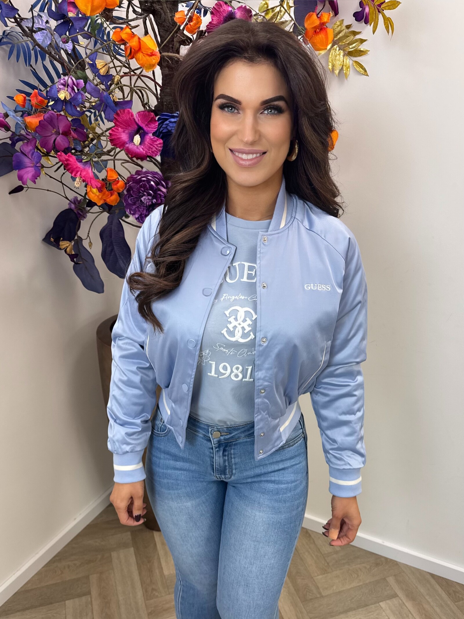 Guess Jacket Tamara Peaceful Blue 994 Guess