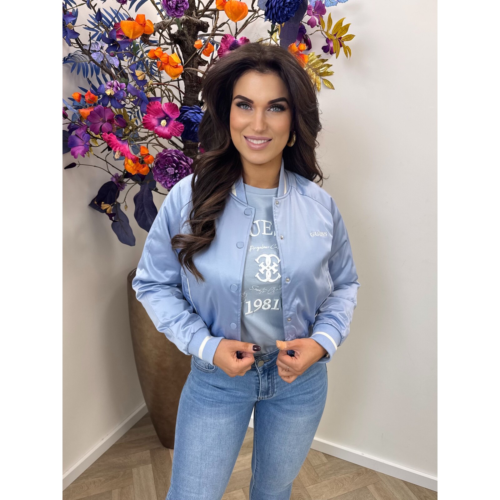 Guess Jacket Tamara Peaceful Blue 994 Guess