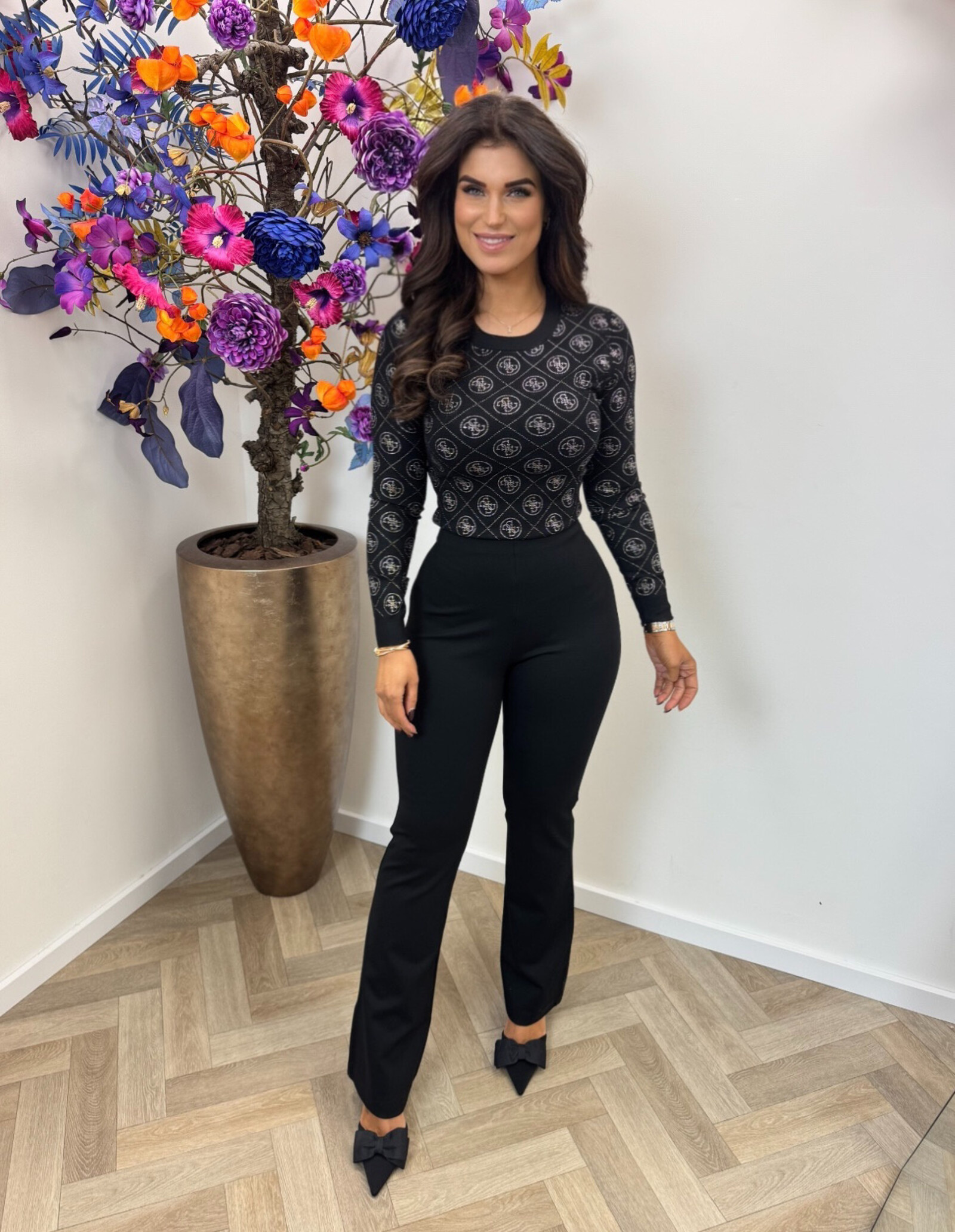 Guess Top Rhinestones 4G Black 1030 Guess