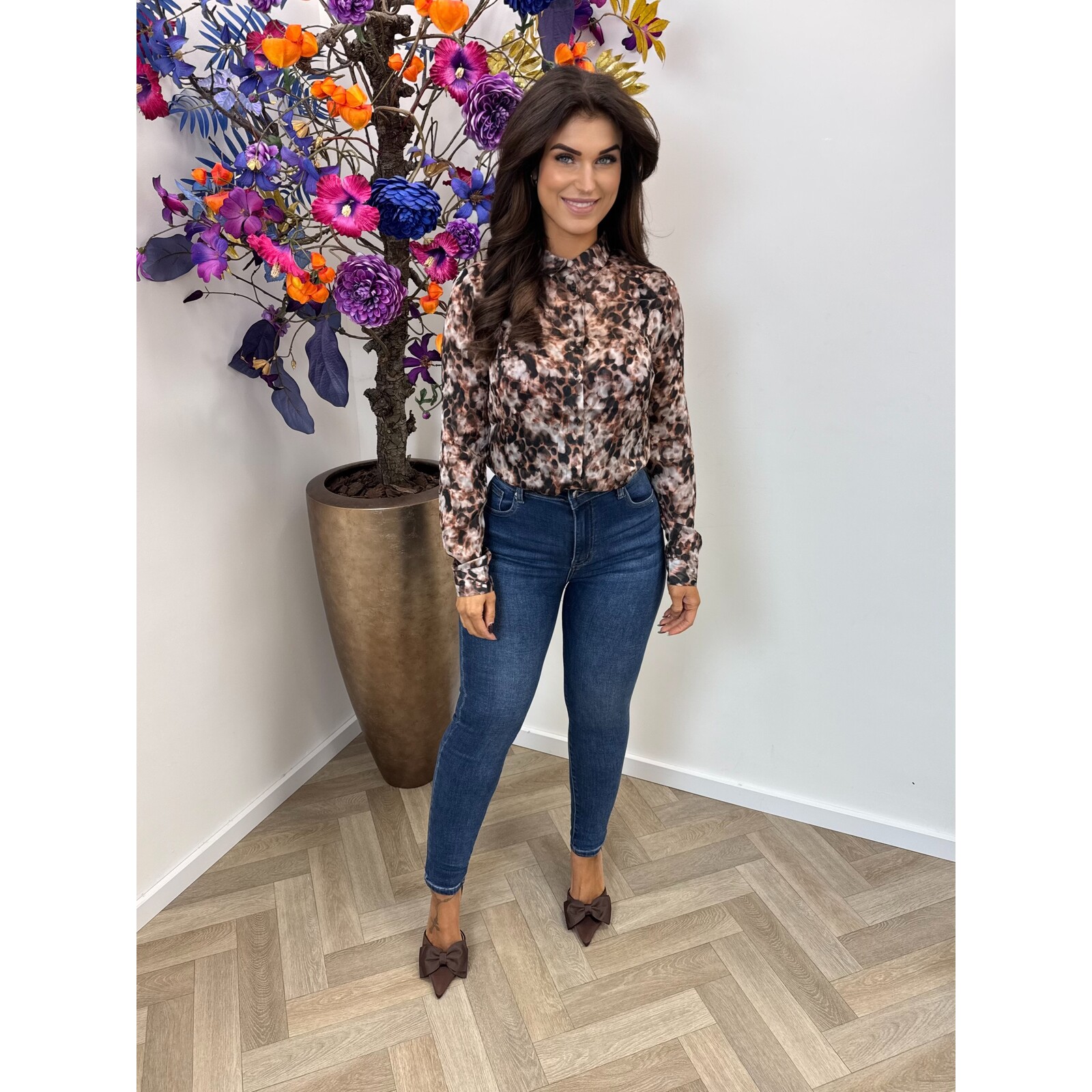 Guess Blouse Clouis Safari Bloom print 1017 Guess