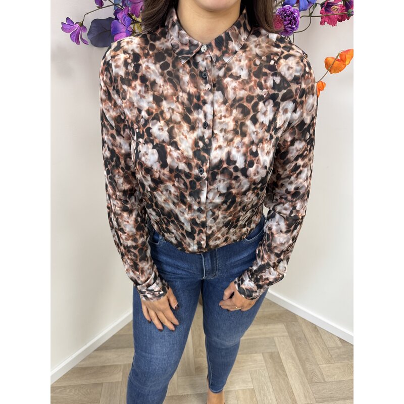 Blouse Clouis Safari Bloom print 1017 Guess