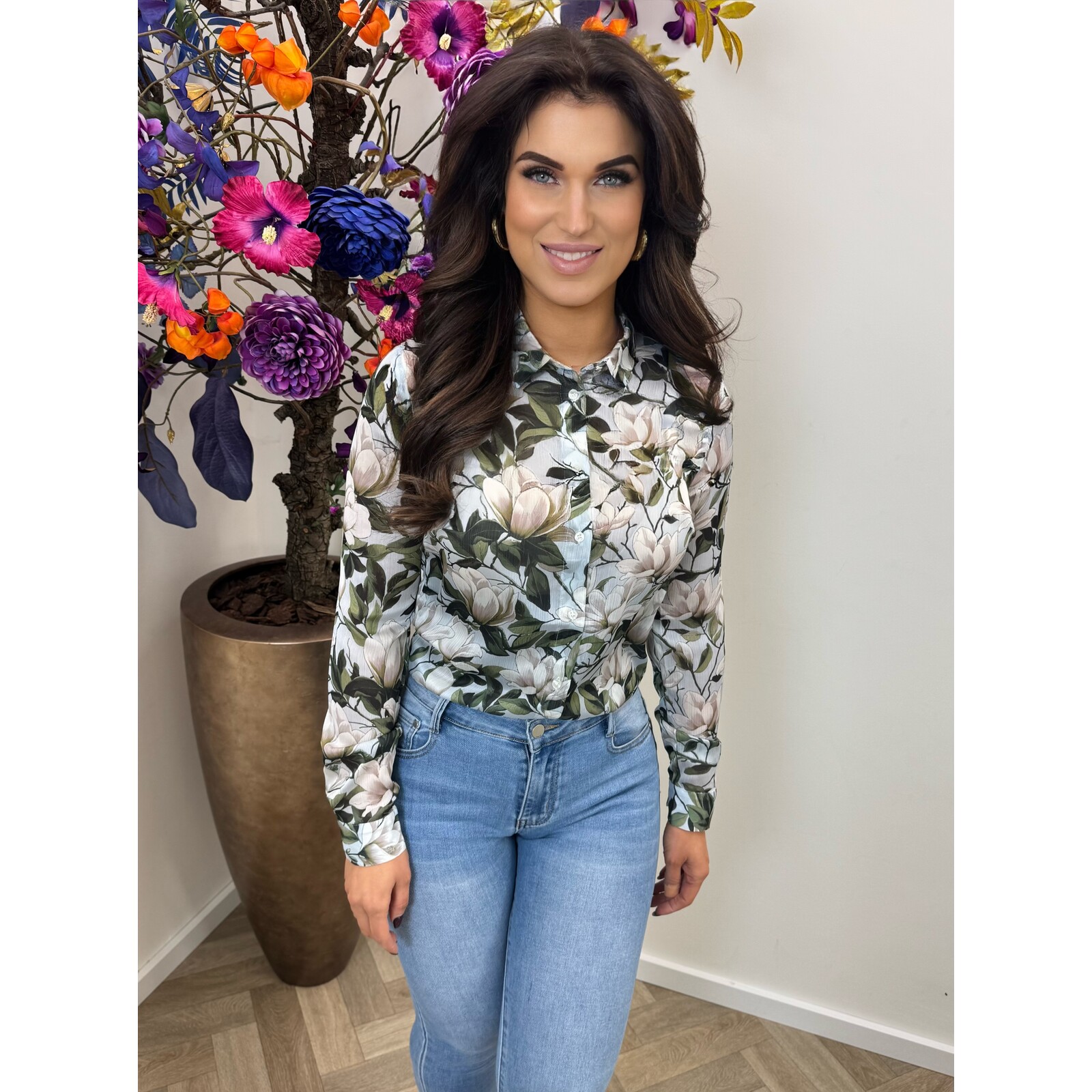 Guess Blouse Clouis Blossom Breeze print 1016 Guess