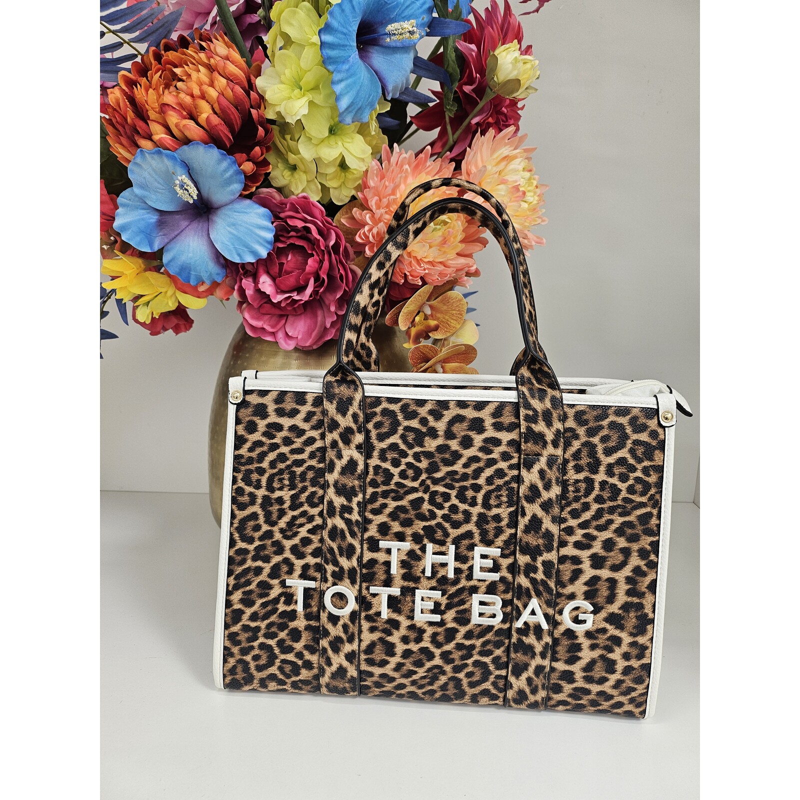 Tote bag Leopard BW-888  White