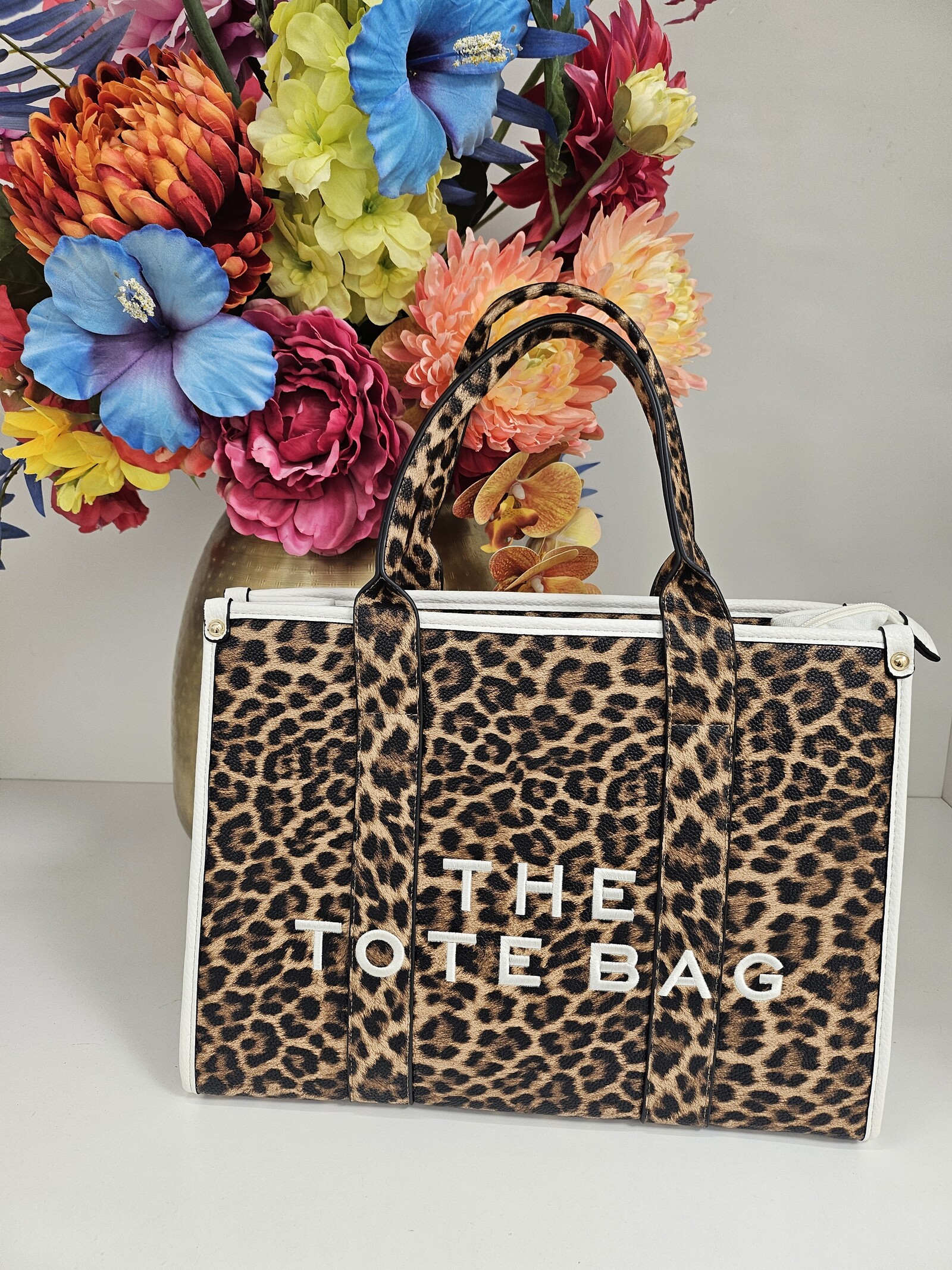 Tote bag Leopard BW-888  White
