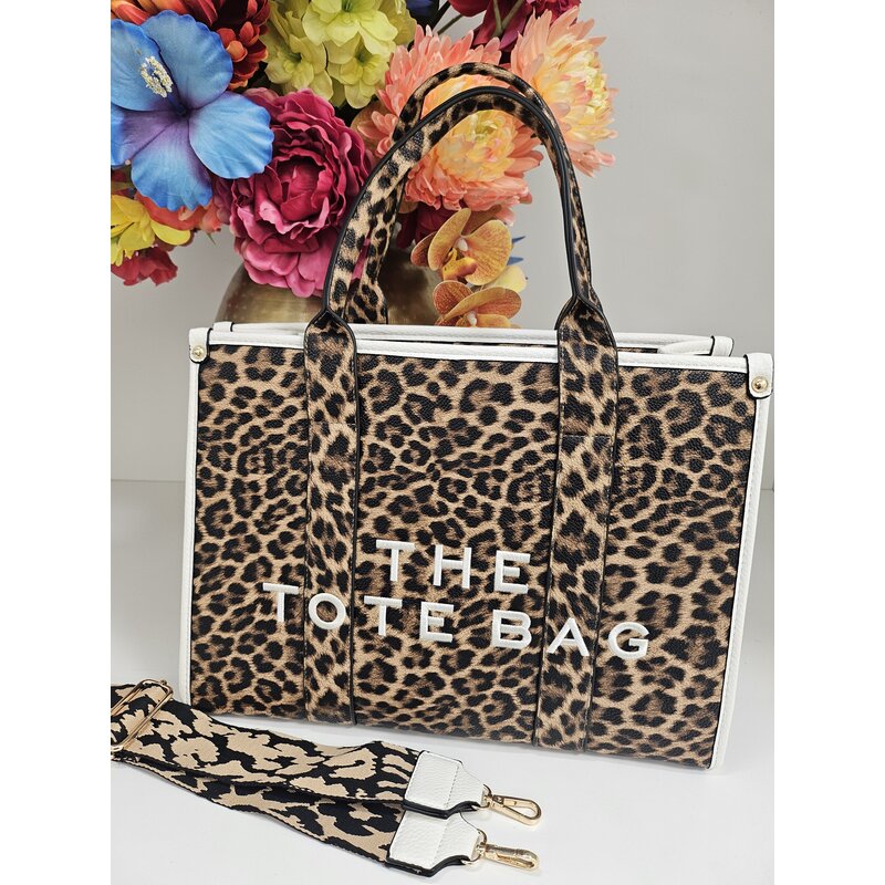 Tote bag Leopard BW-888  White