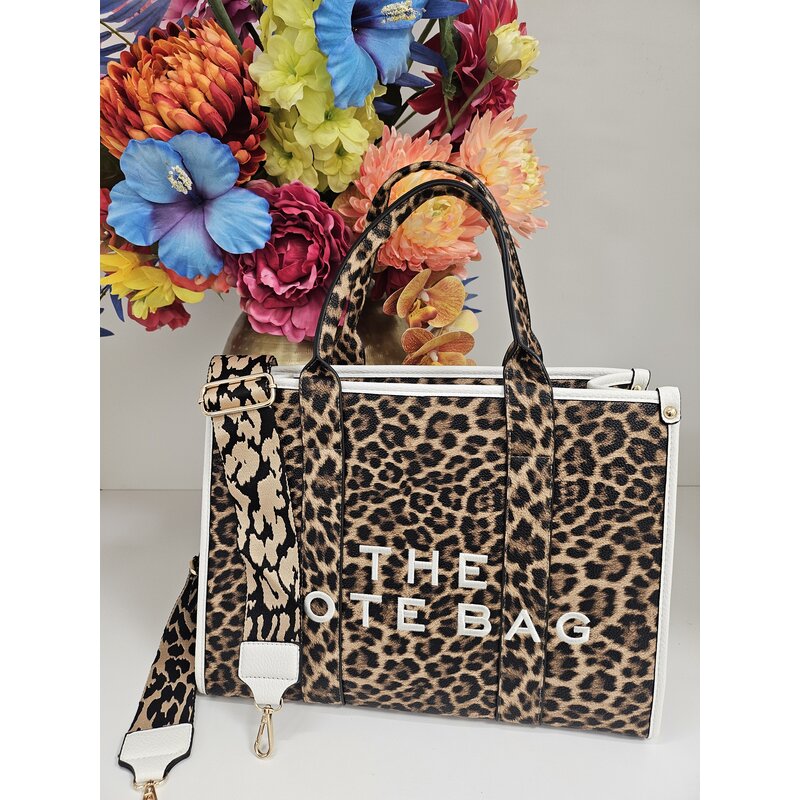 Tote bag Leopard BW-888  White