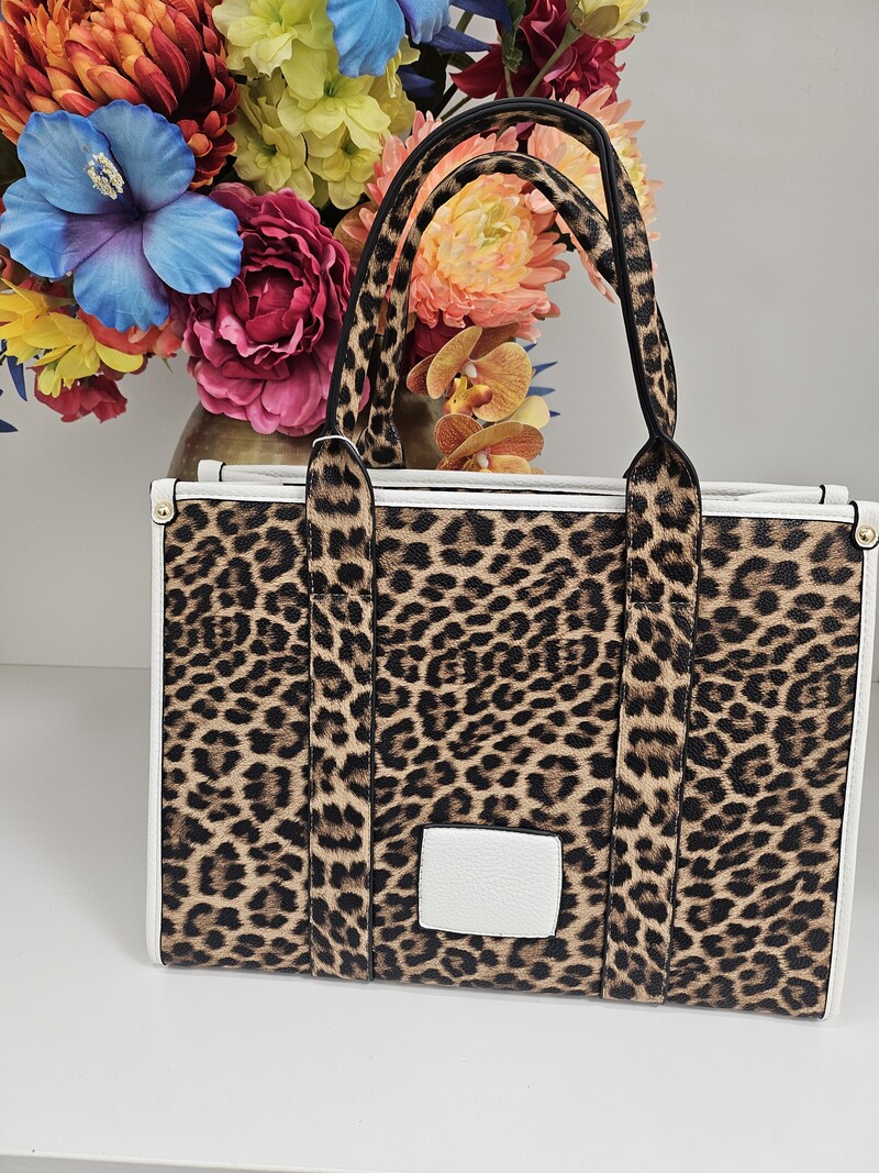 Tote bag Leopard BW-888  White
