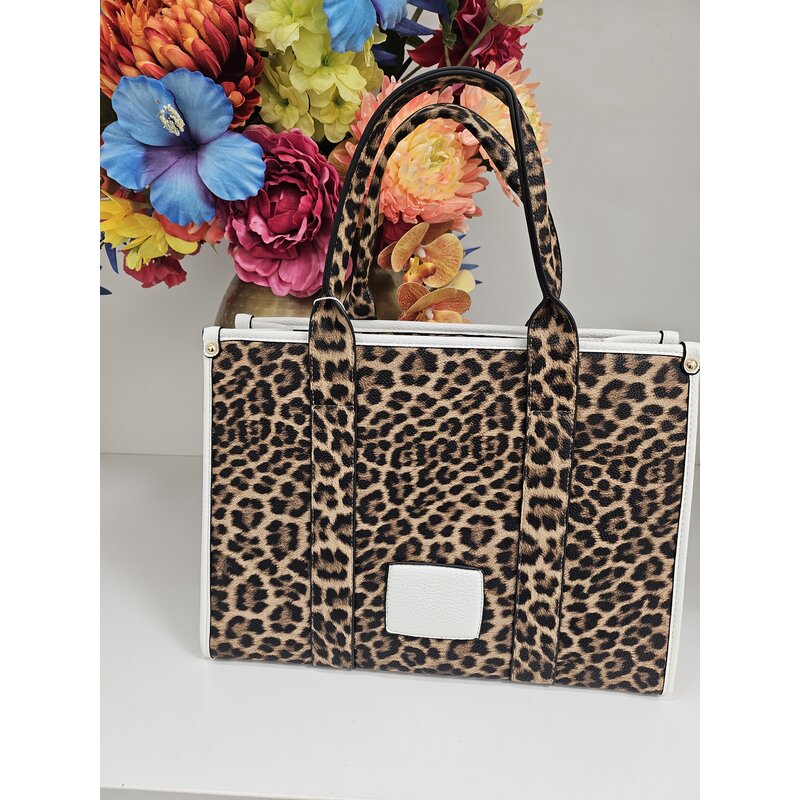 Tote bag Leopard BW-888  White