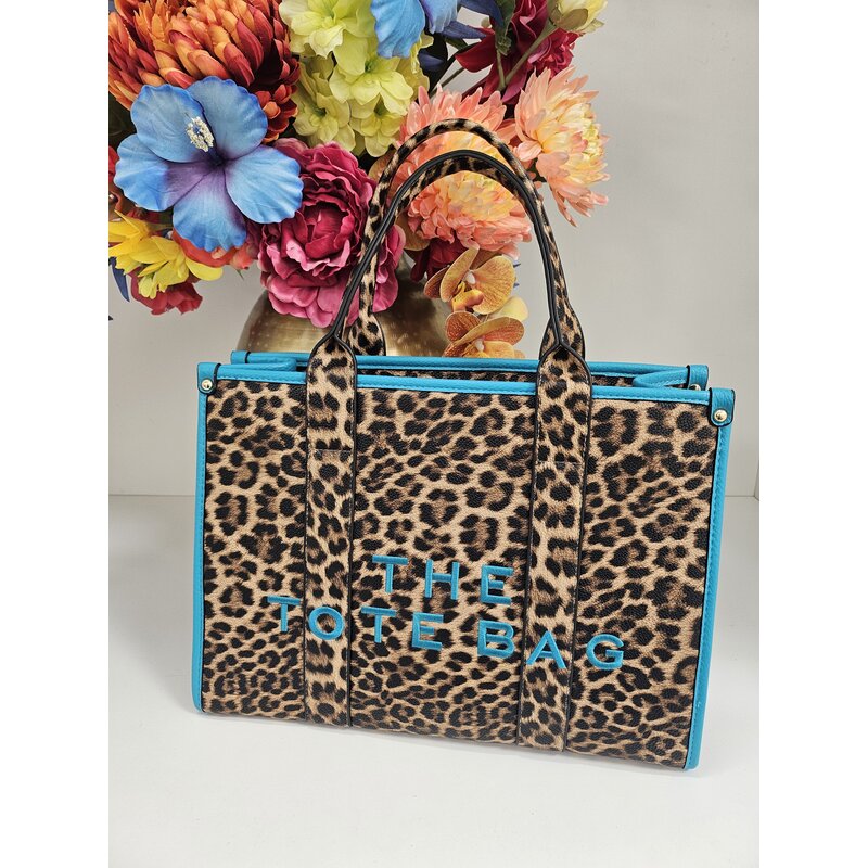 Tote bag Leopard BW-888 Turquoise
