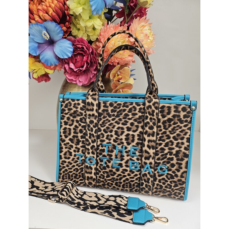 Tote bag Leopard BW-888 Turquoise