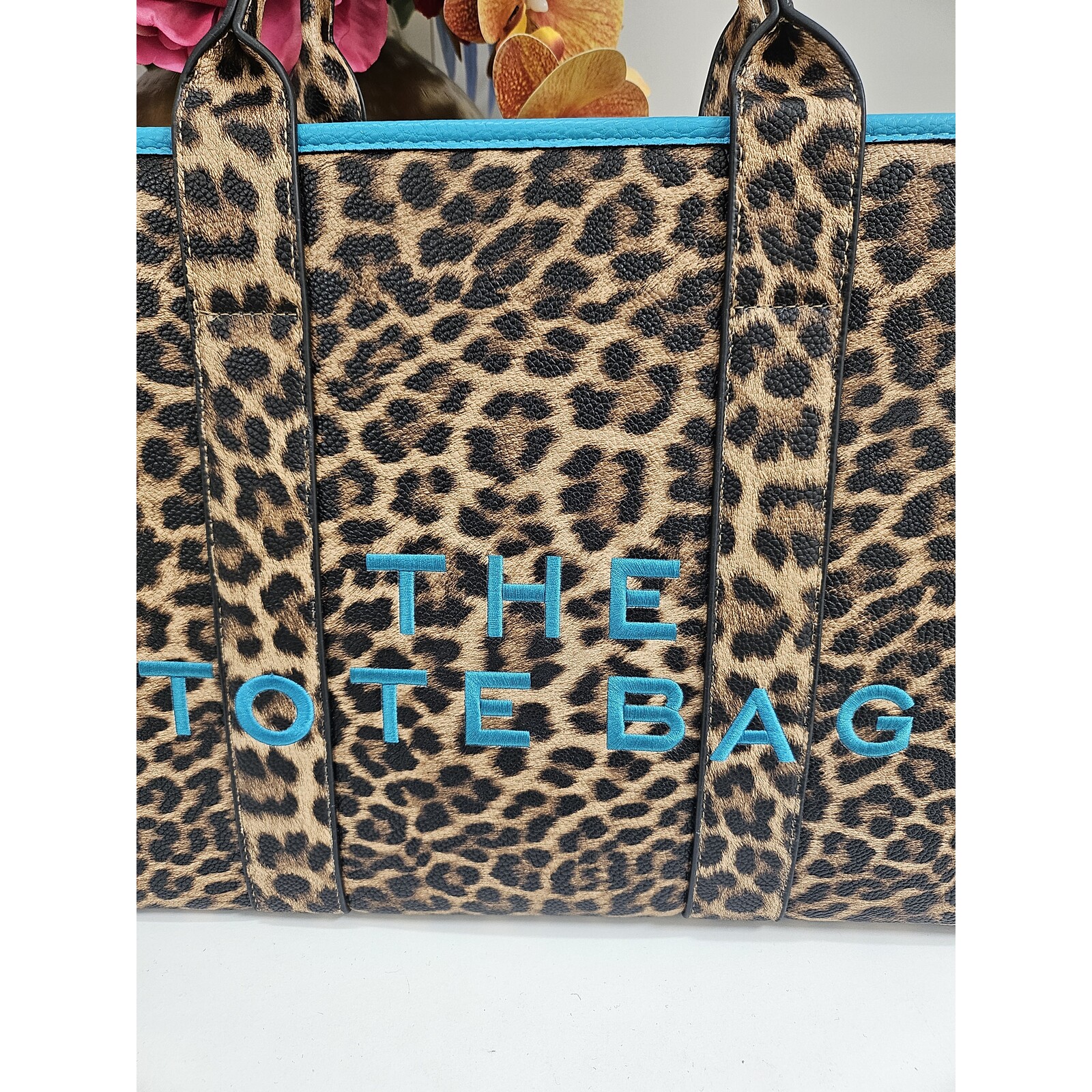 Tote bag Leopard BW-888 Turquoise