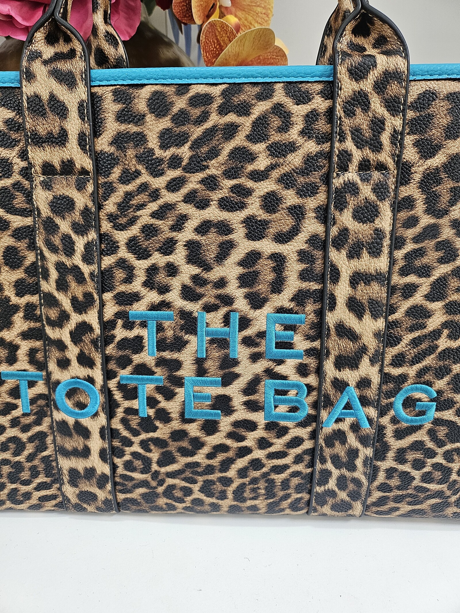 Tote bag Leopard BW-888 Turquoise