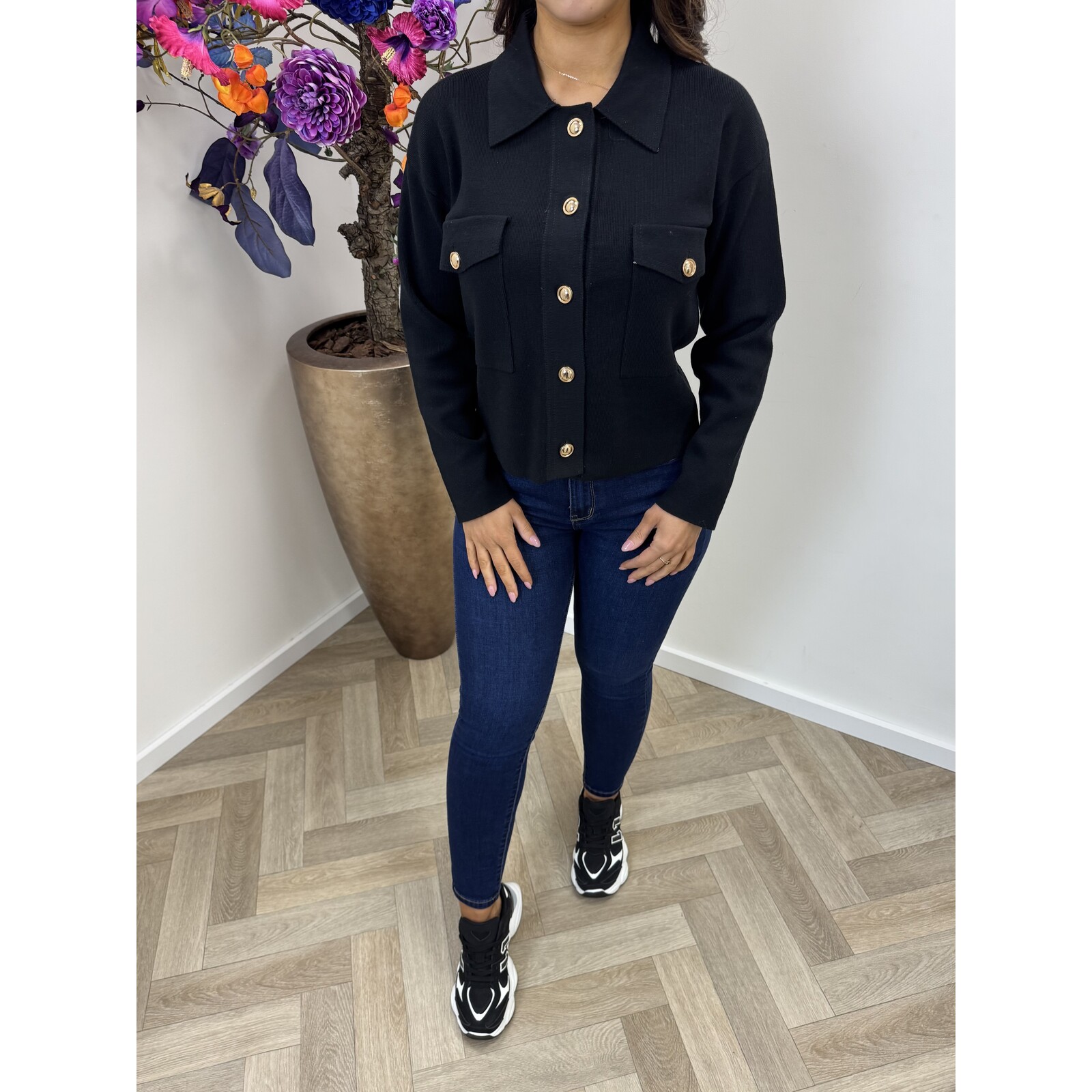 Cardigan button Y919 Black