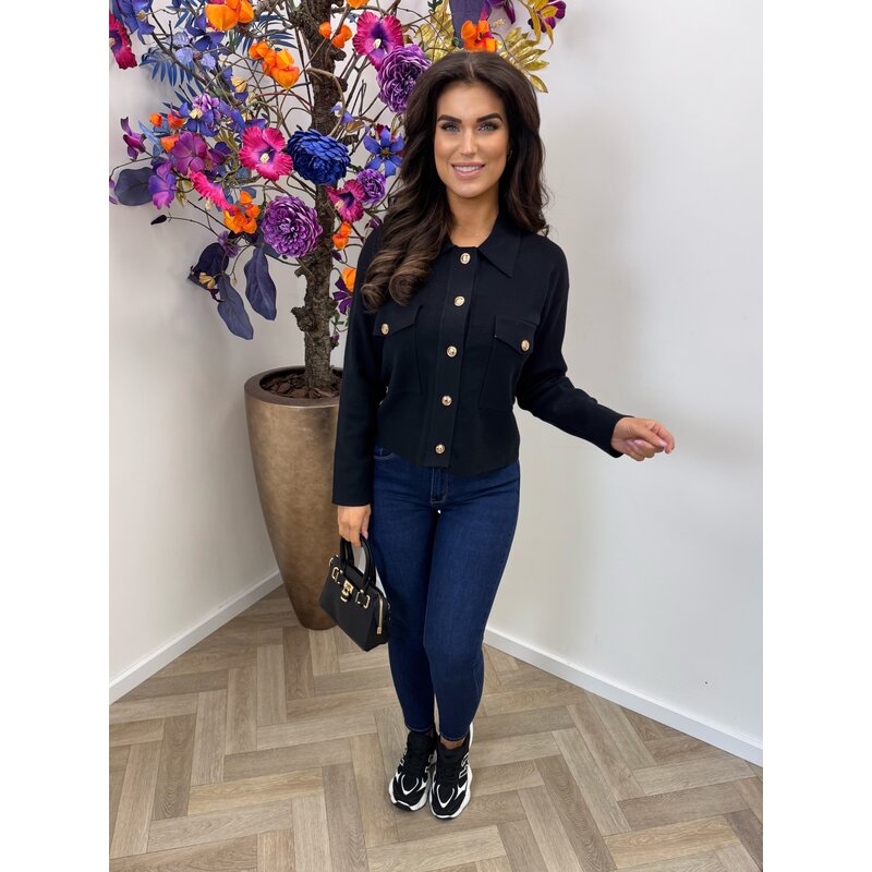 Cardigan button Y919 Black