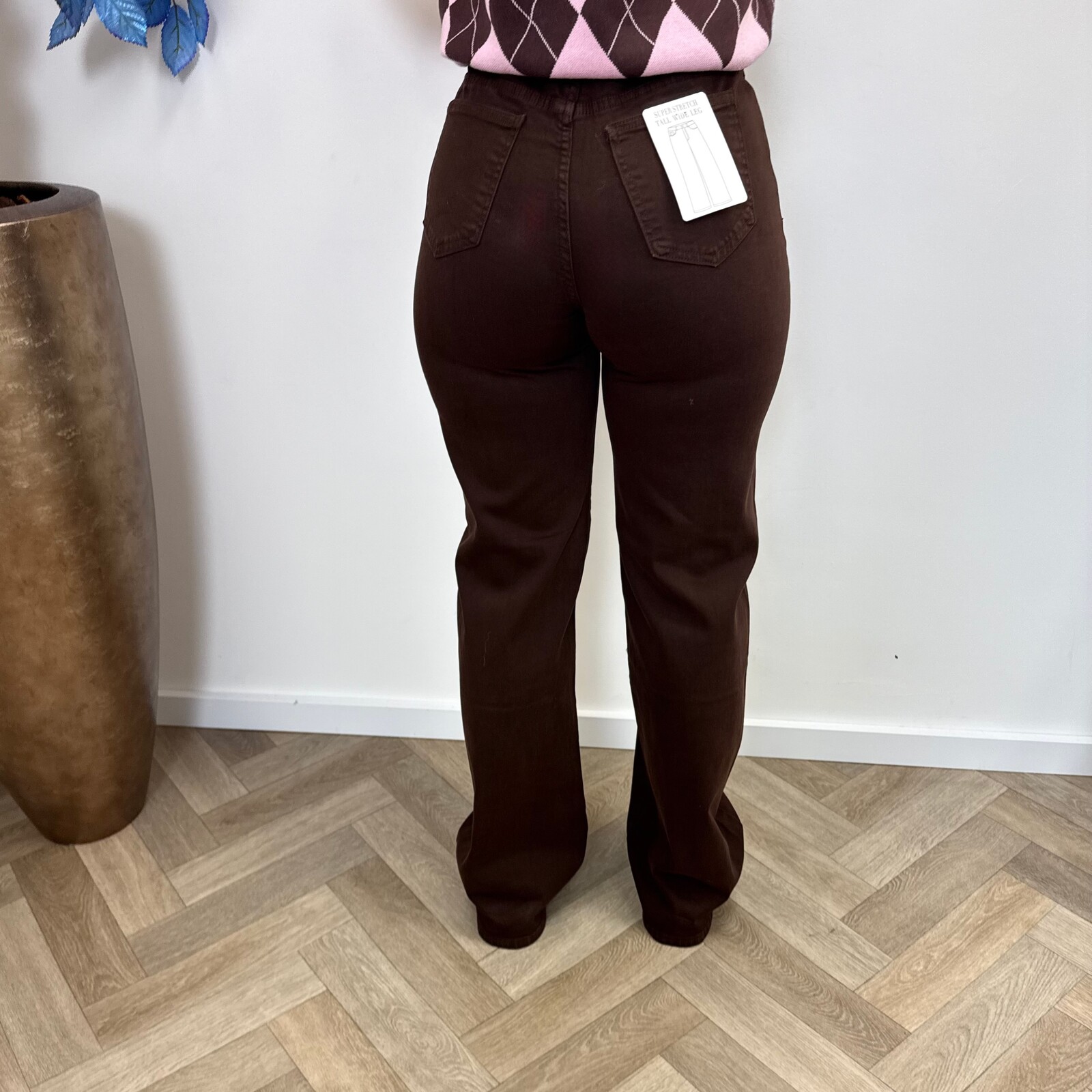 Perfect Straight Jeans Choco Hello Miss H986-19B