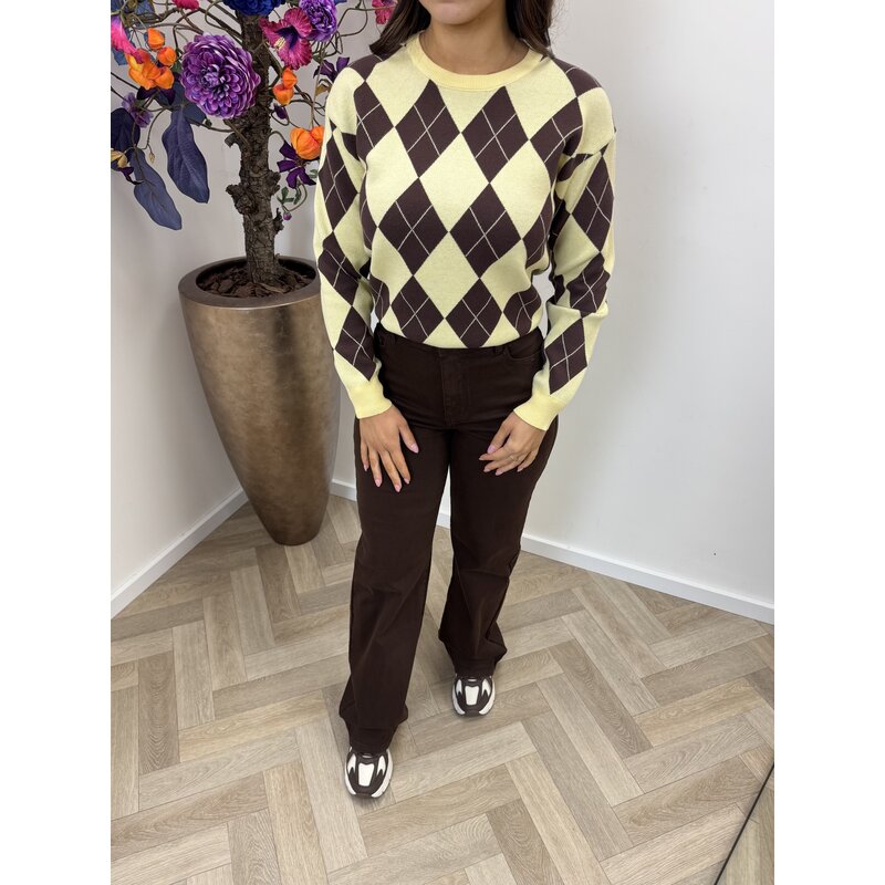 Trui Ruit Jill JL10220 Yellow