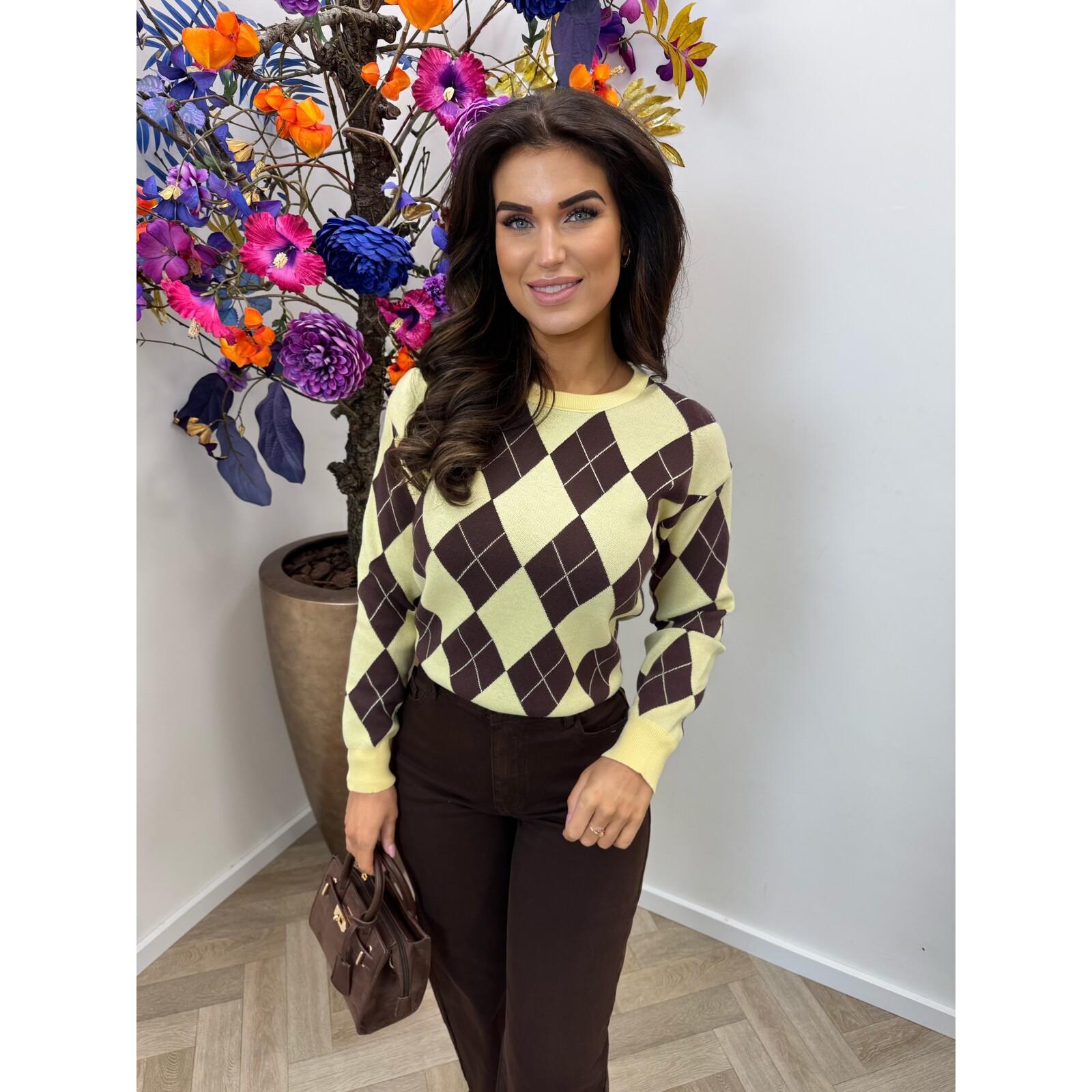 Trui Ruit Jill JL10220 Yellow