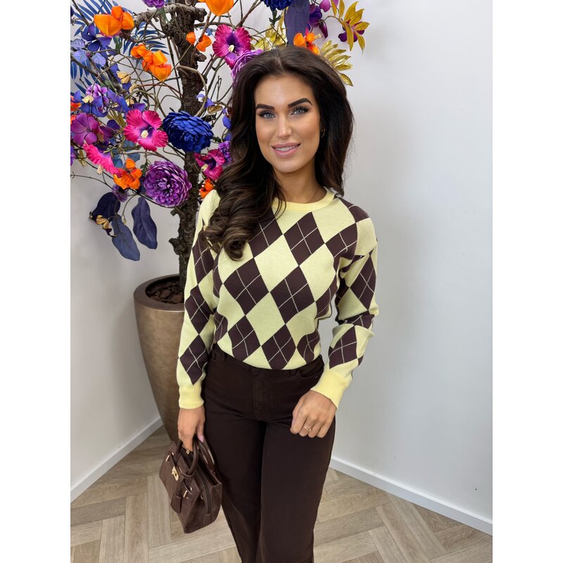 Trui Ruit Jill JL10220 Yellow