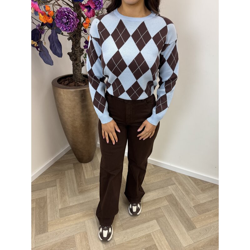 Trui Ruit Jill JL10220 Blue