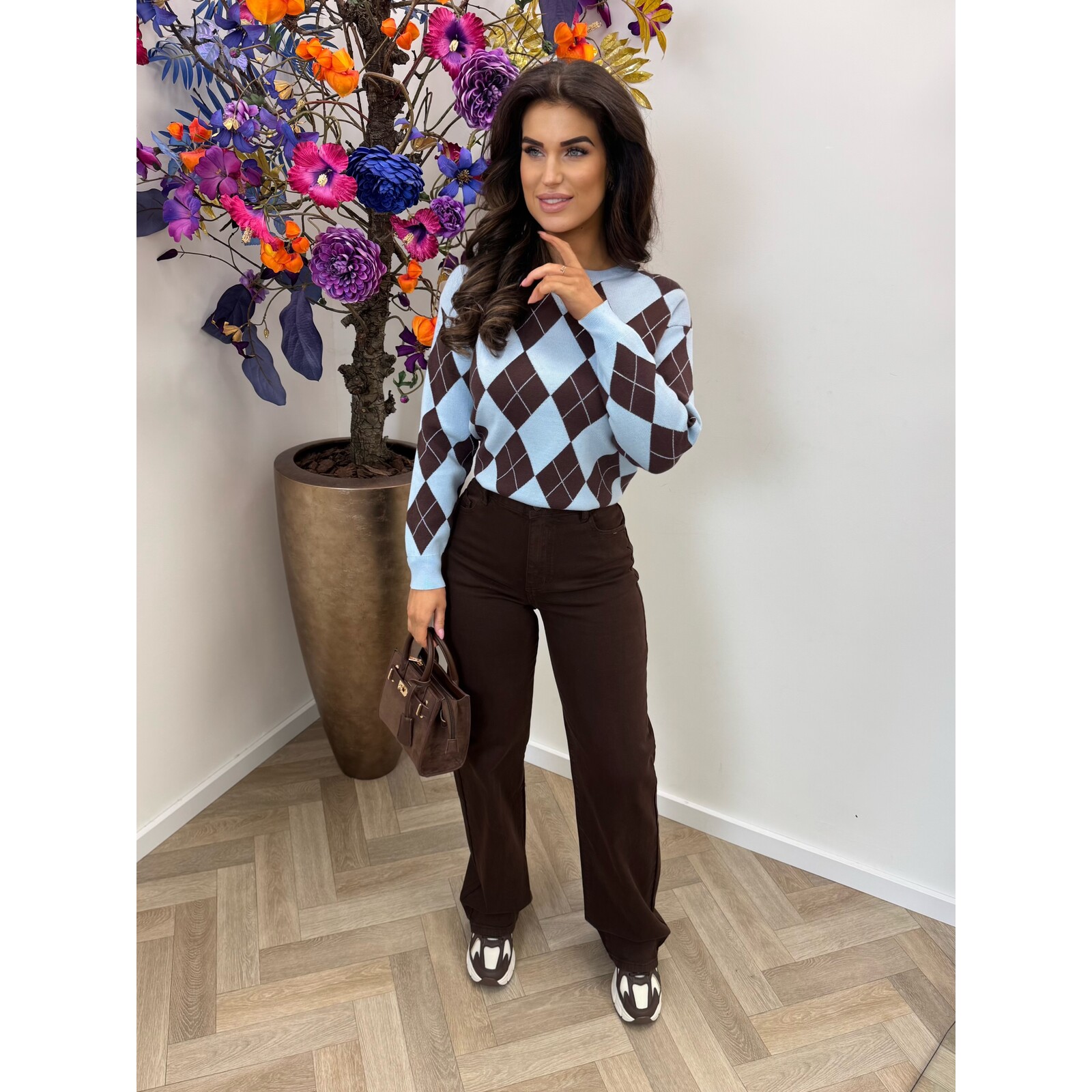 Trui Ruit Jill JL10220 Blue